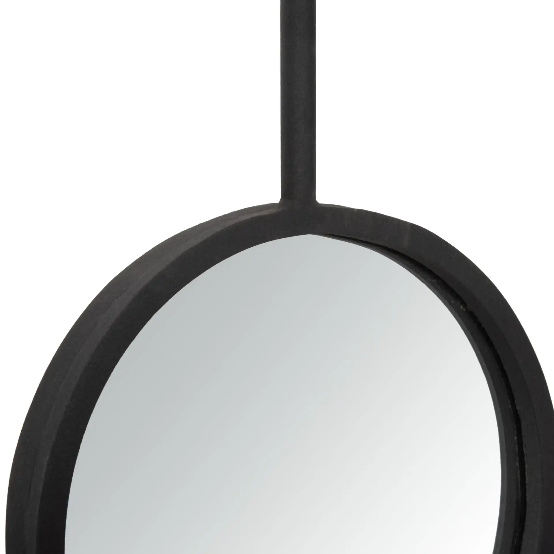 Jander Mirror in Matte Black in a styled room