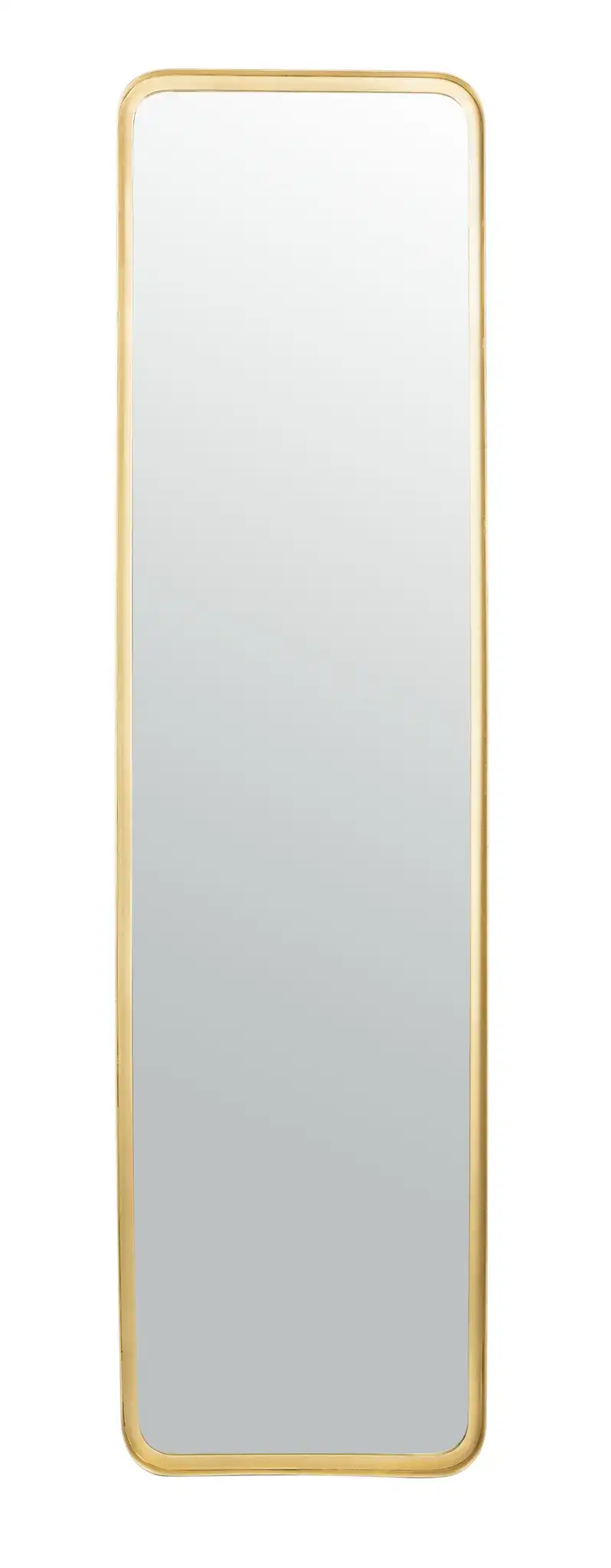 Lerna Mirror in Brushed Brass