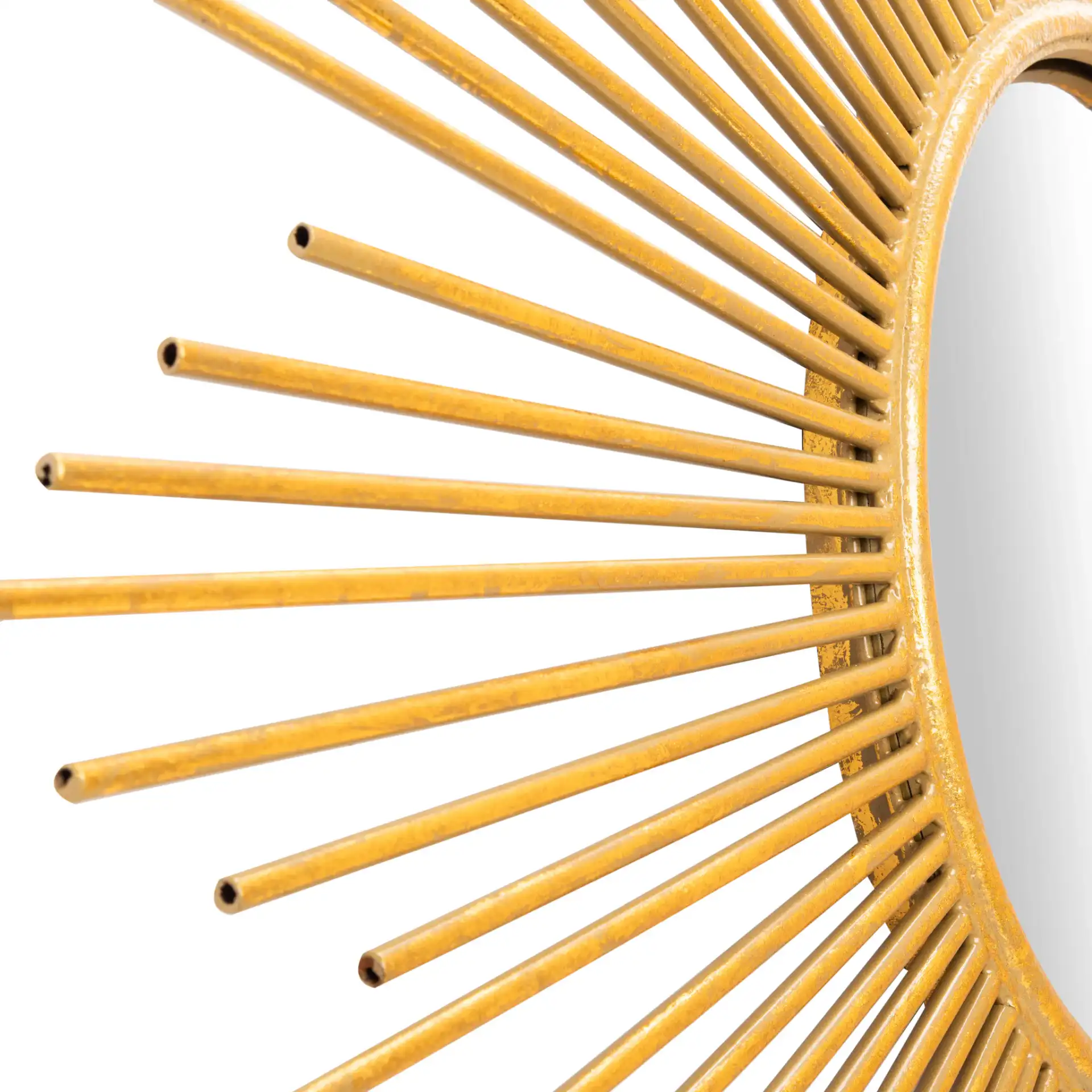 Vila Mirror in Gold Foil in a styled room