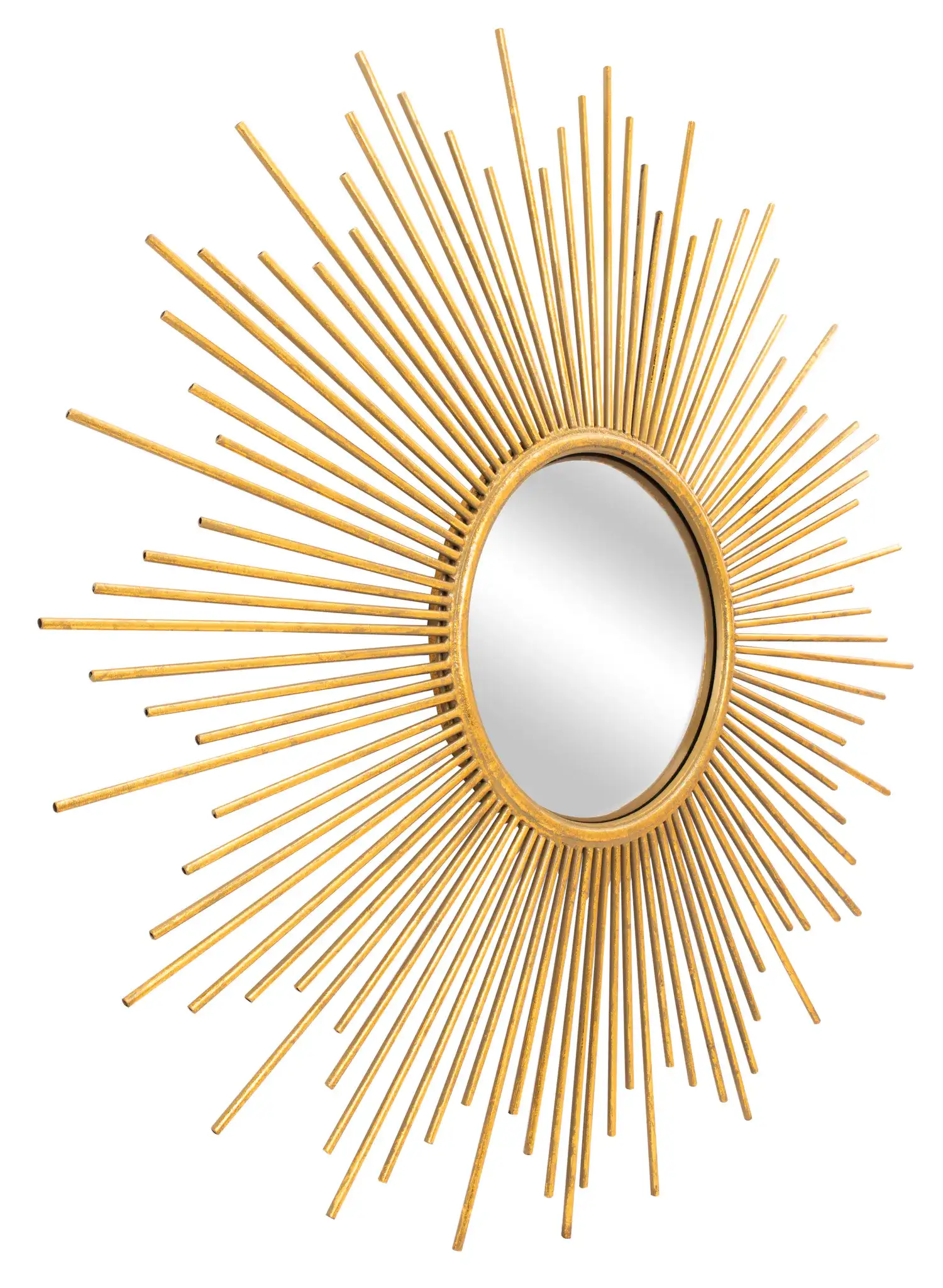 Vila Mirror in Gold Foil, detail view