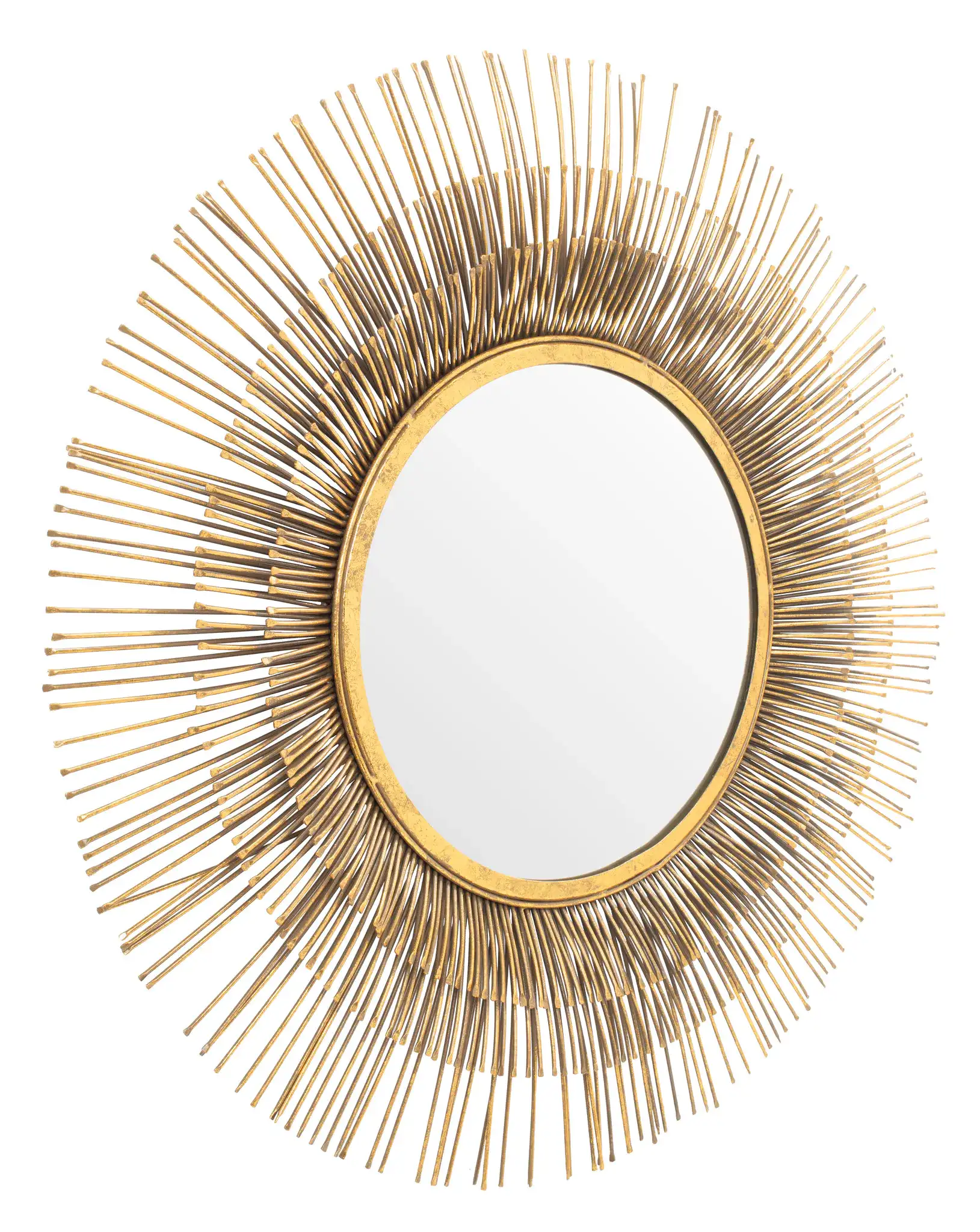 Weslon Mirror in Gold, detail view