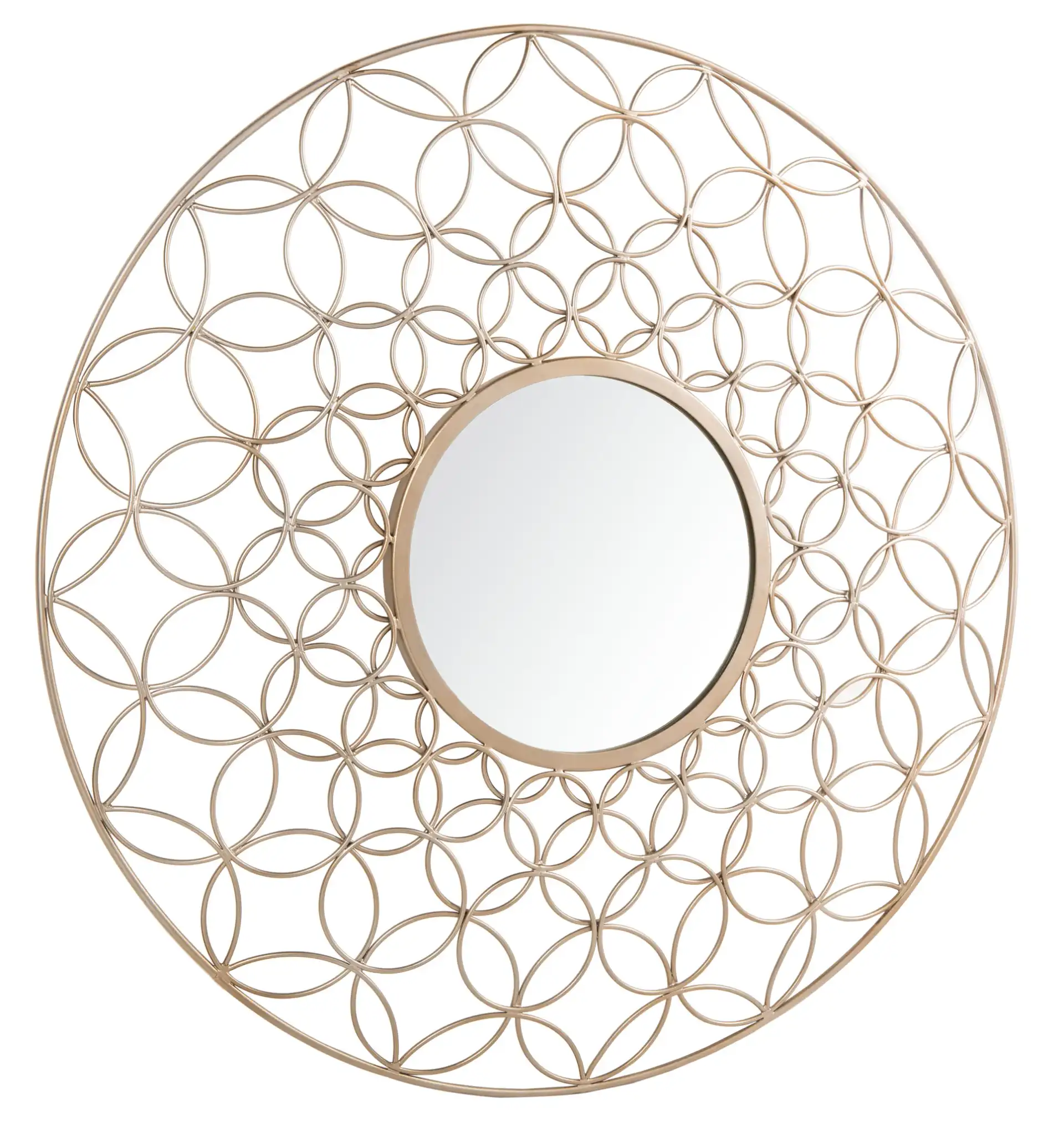 Trinda Mirror in Champagne, detail view