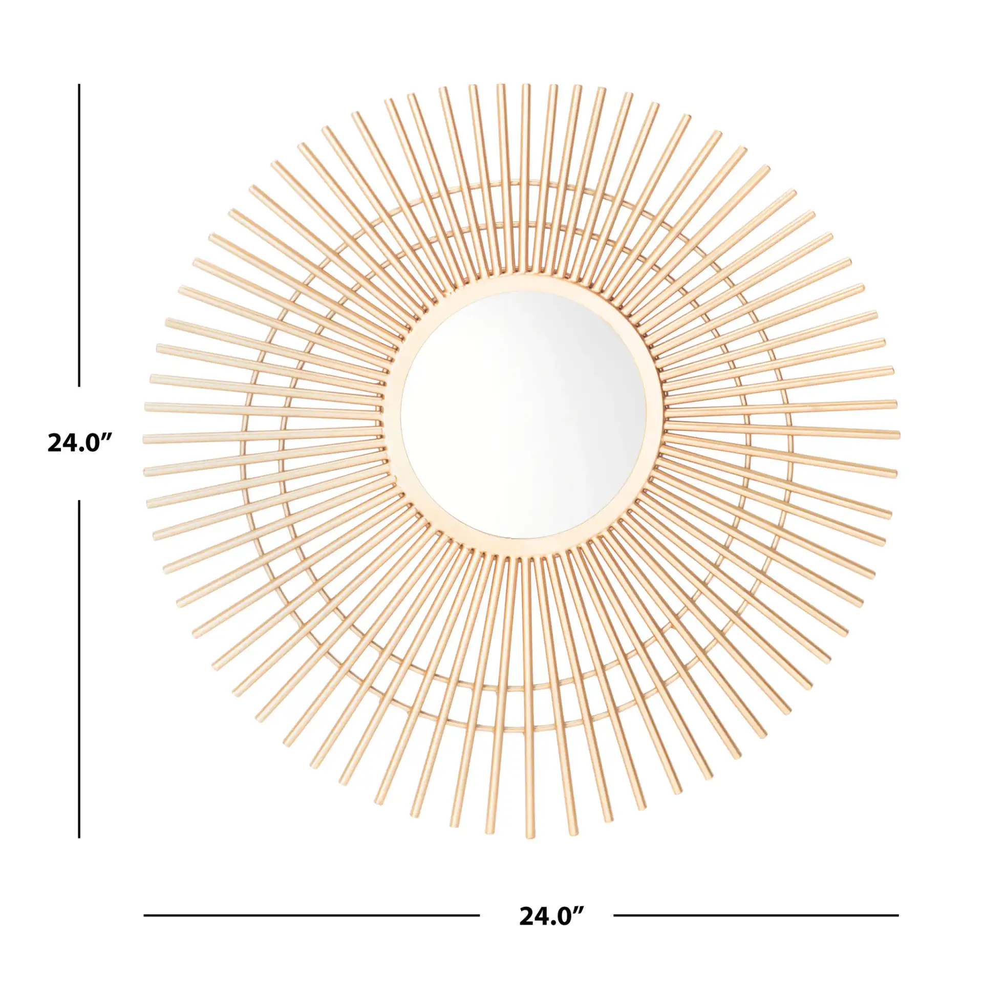 Marlit Mirror in Gold, detail view