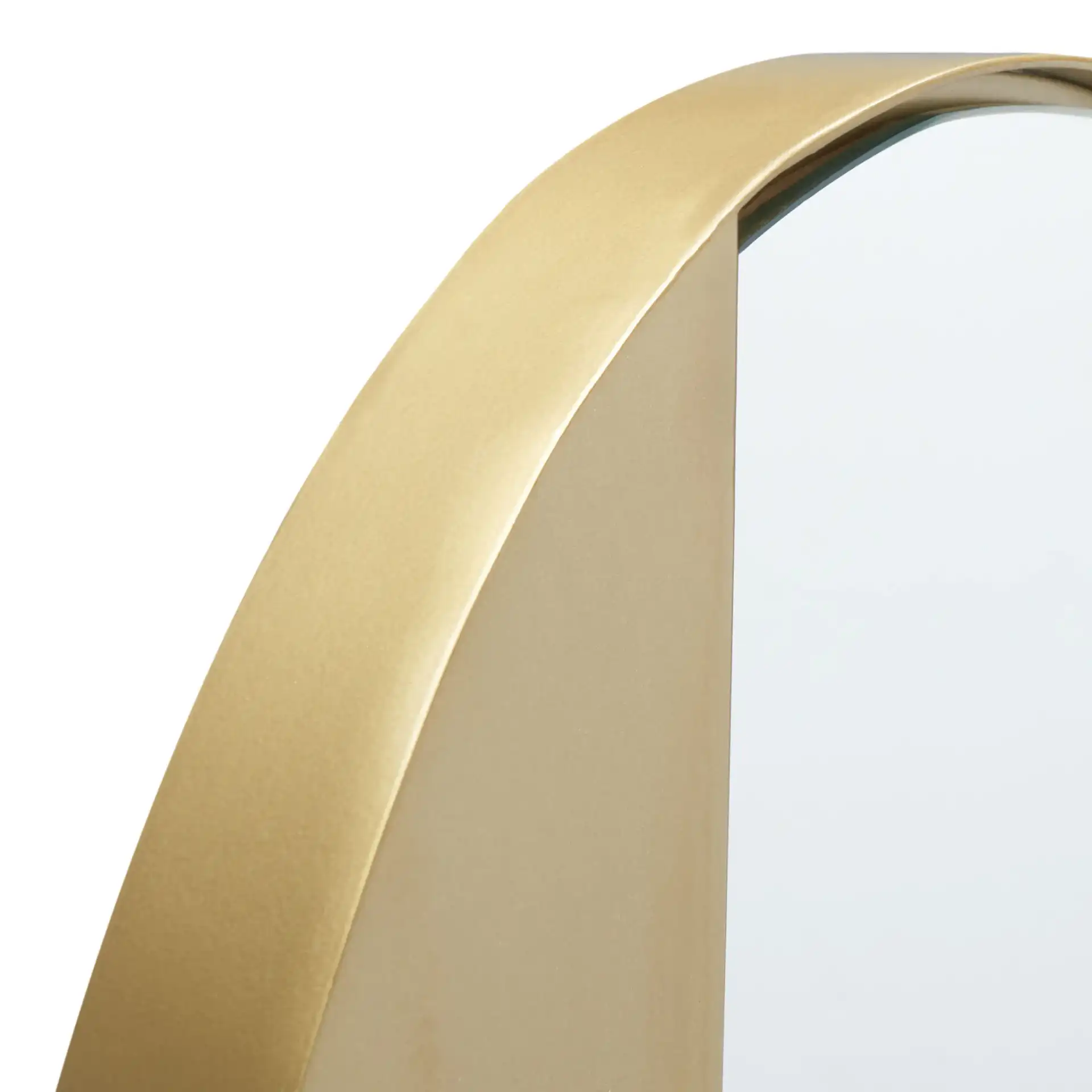 Bryley 20-Inch Mirror in Brushed Brass in a styled room