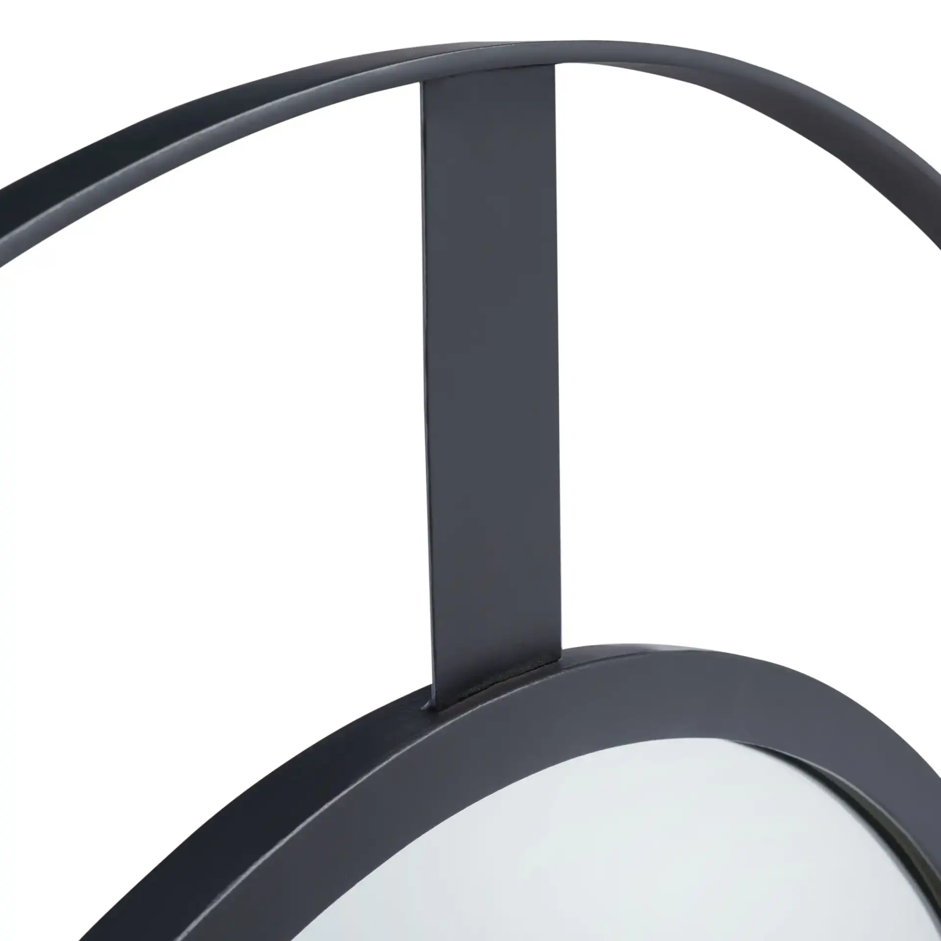 Kirina 34-Inch Mirror in Black Matte in a styled room