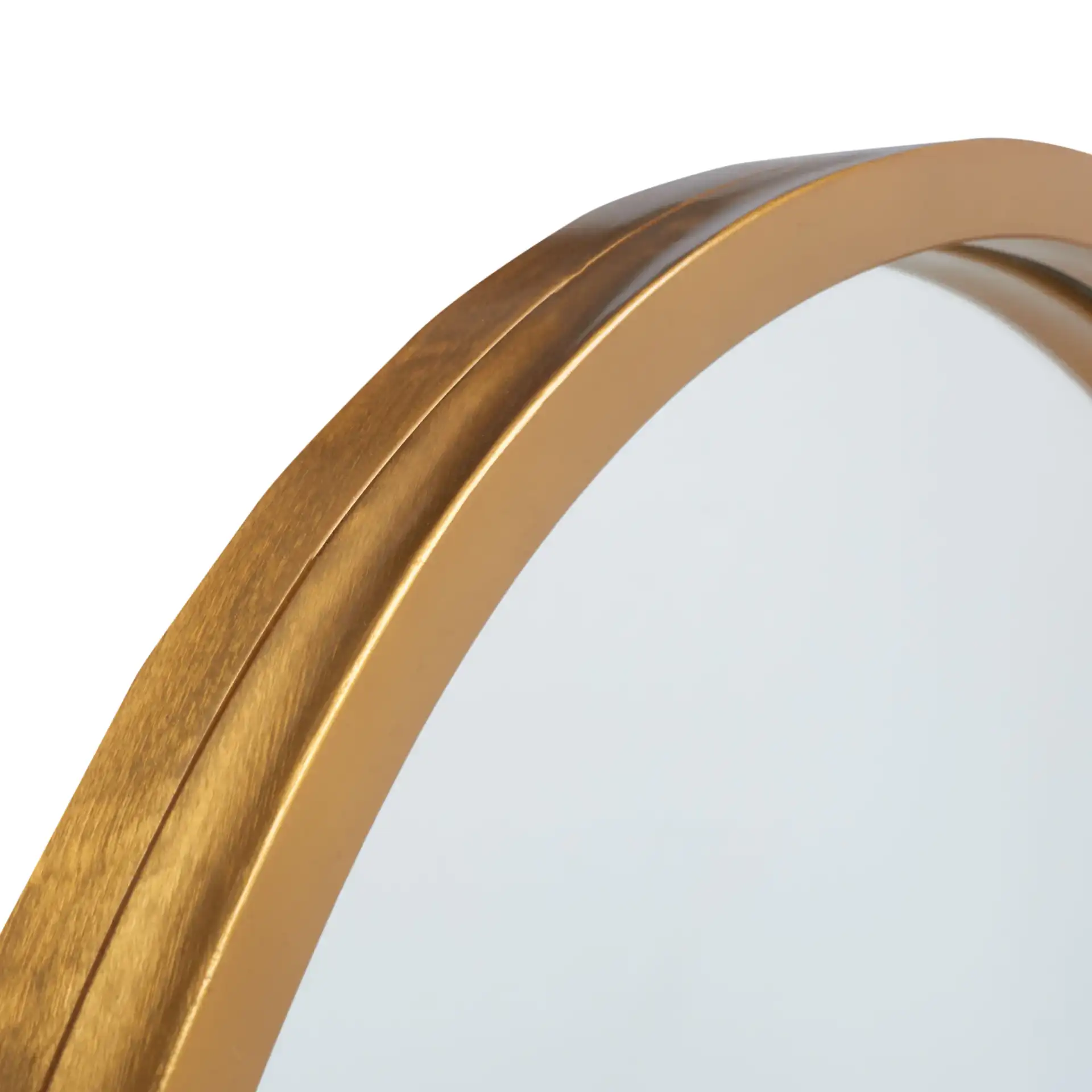 Tsarra 35" Mirror in Gold / White in a styled room