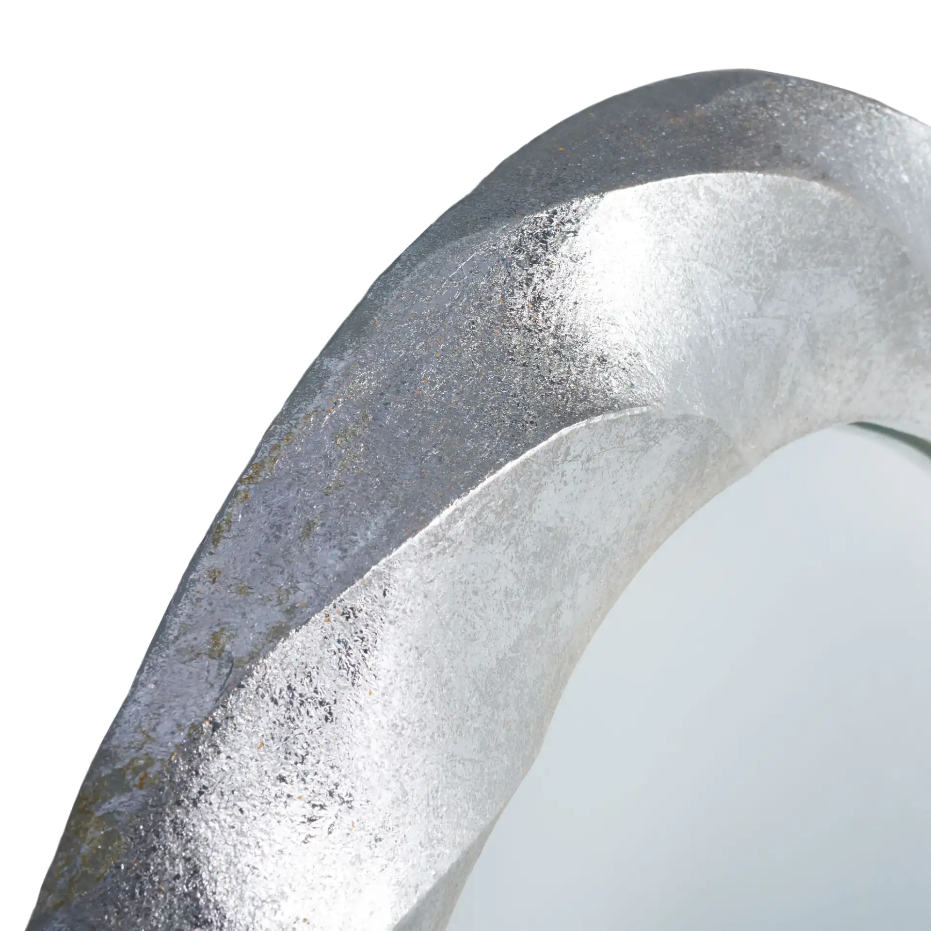 Winterrose Mirror in Silver in a styled room