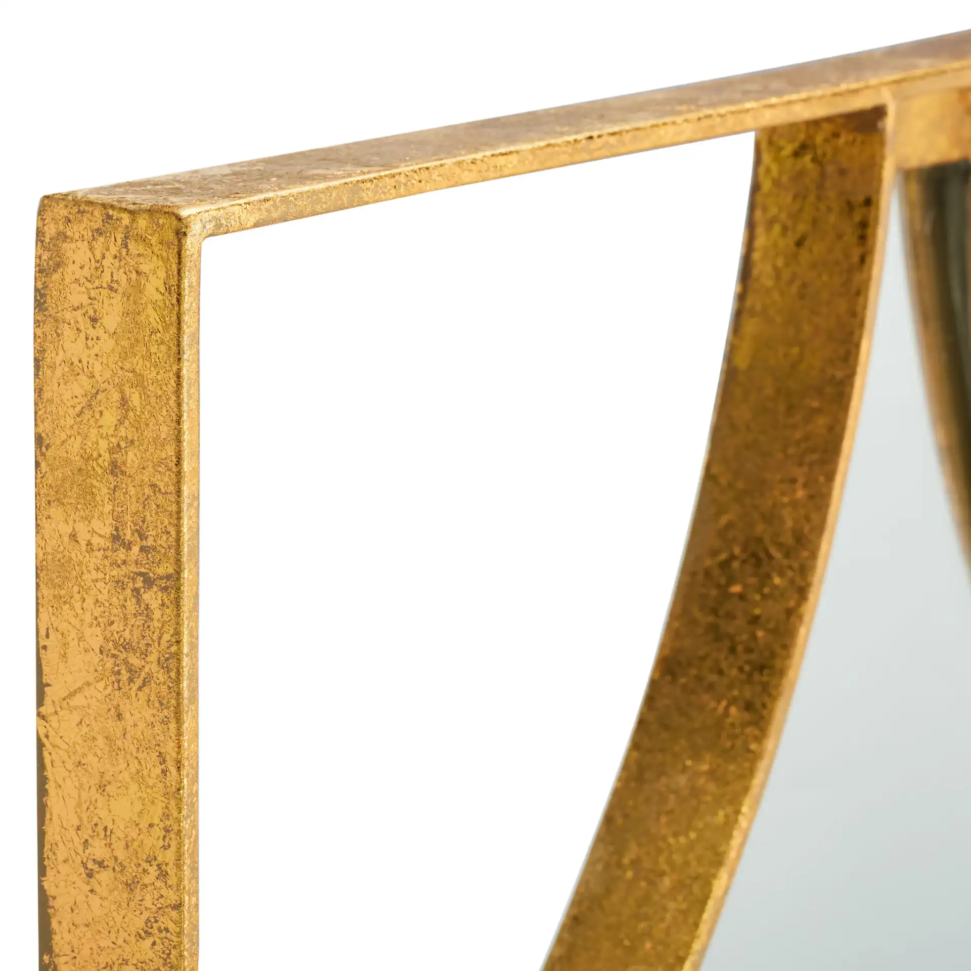 Tyne 21.75-Inch Mirror in Gold in a styled room
