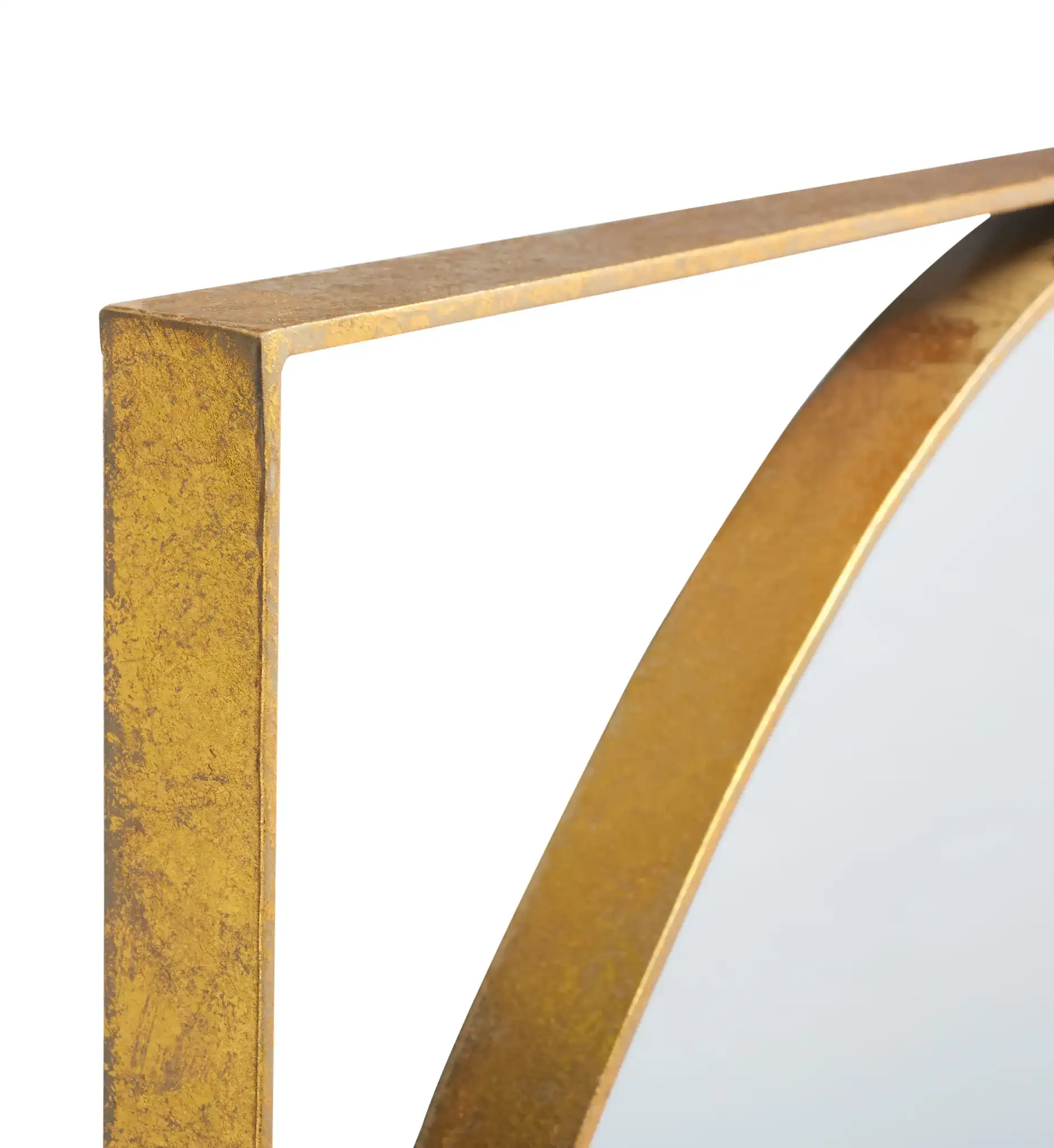 Perrin 32" Mirror in Gold in a styled room