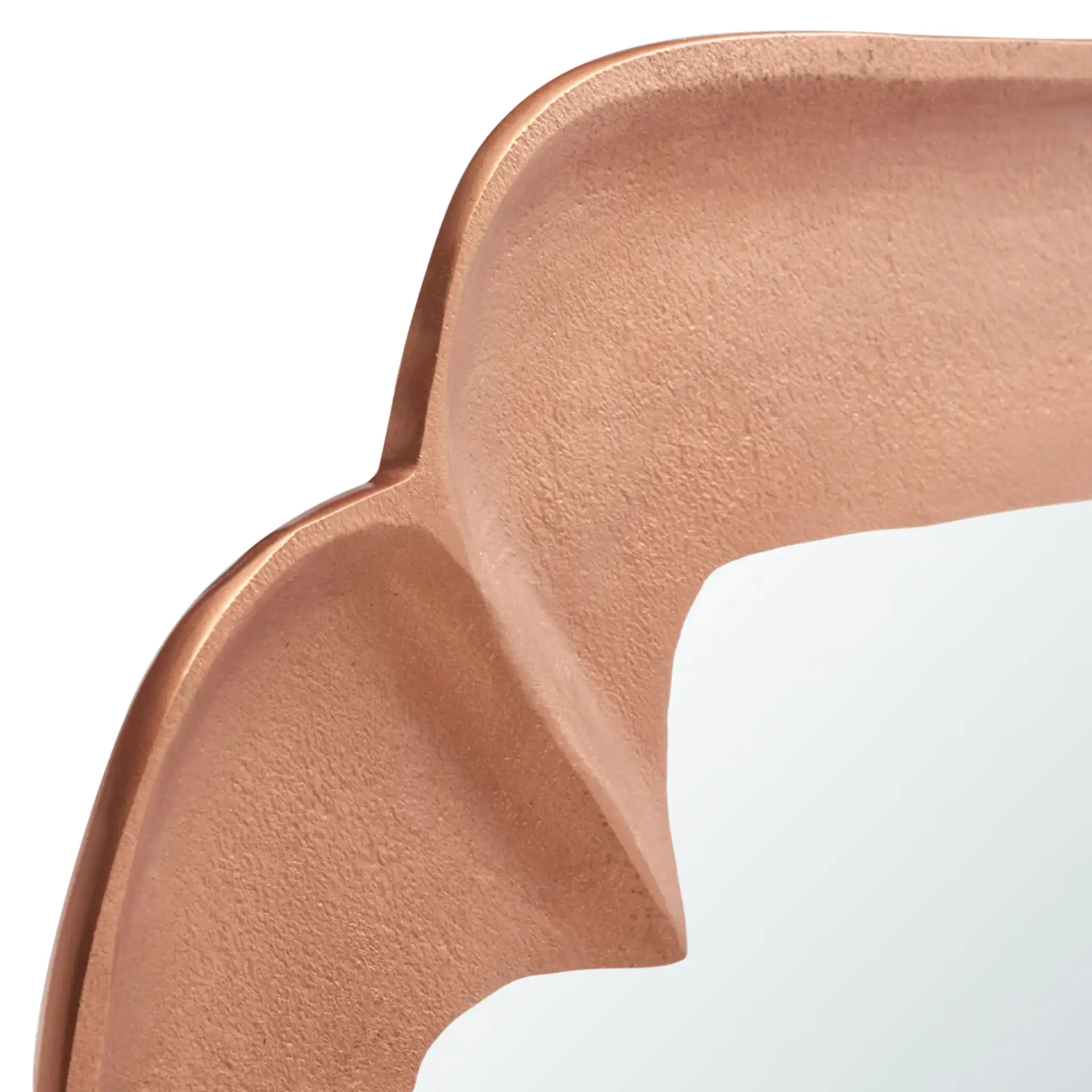 Osiris 24.5-Inch Mirror in Copper in a styled room