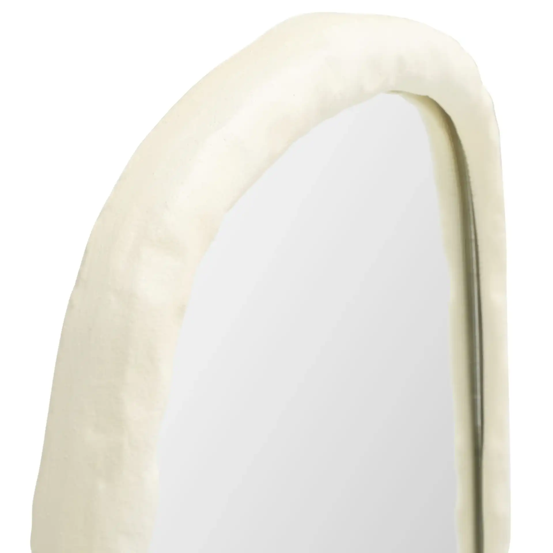 Raelee 24-Inch Mirror in Ivory in a styled room