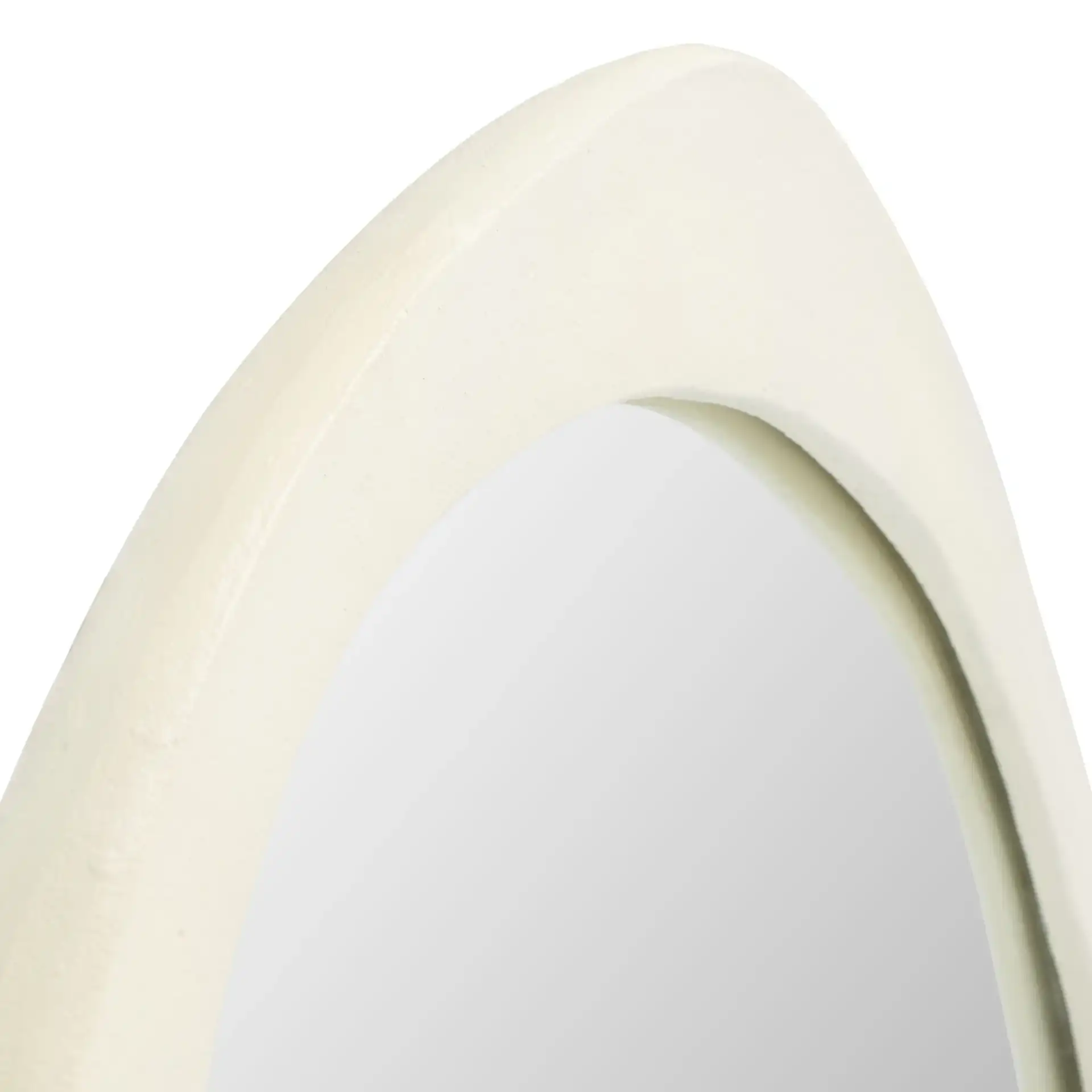 Rafla 29-Inch Mirror in Ivory in a styled room