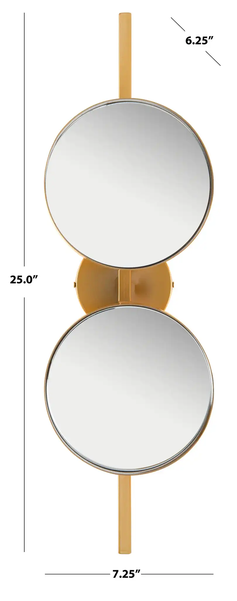 Ileva 7" Wall Decor in Gold, detail view