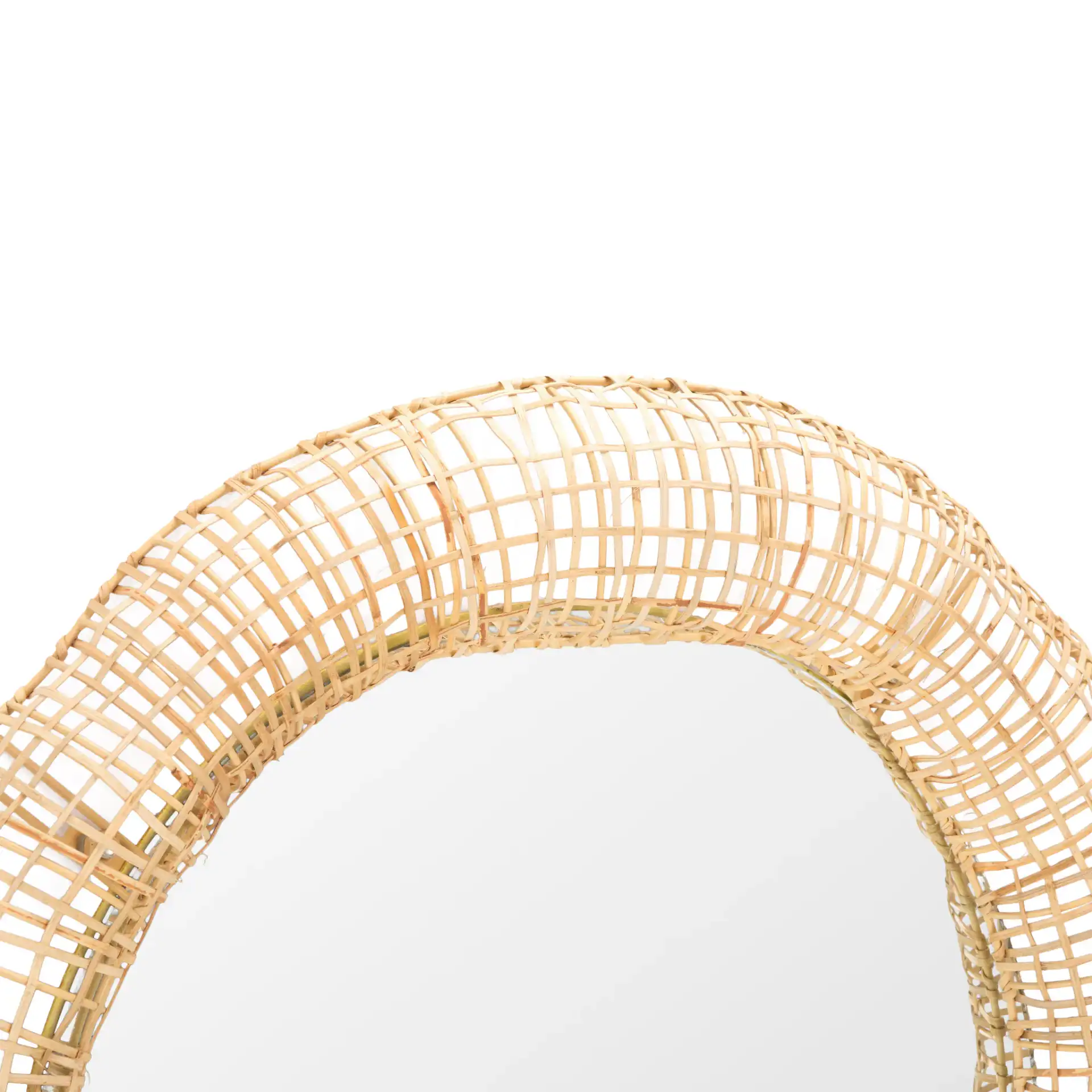 Alia 24-Inch Mirror in Natural in a styled room