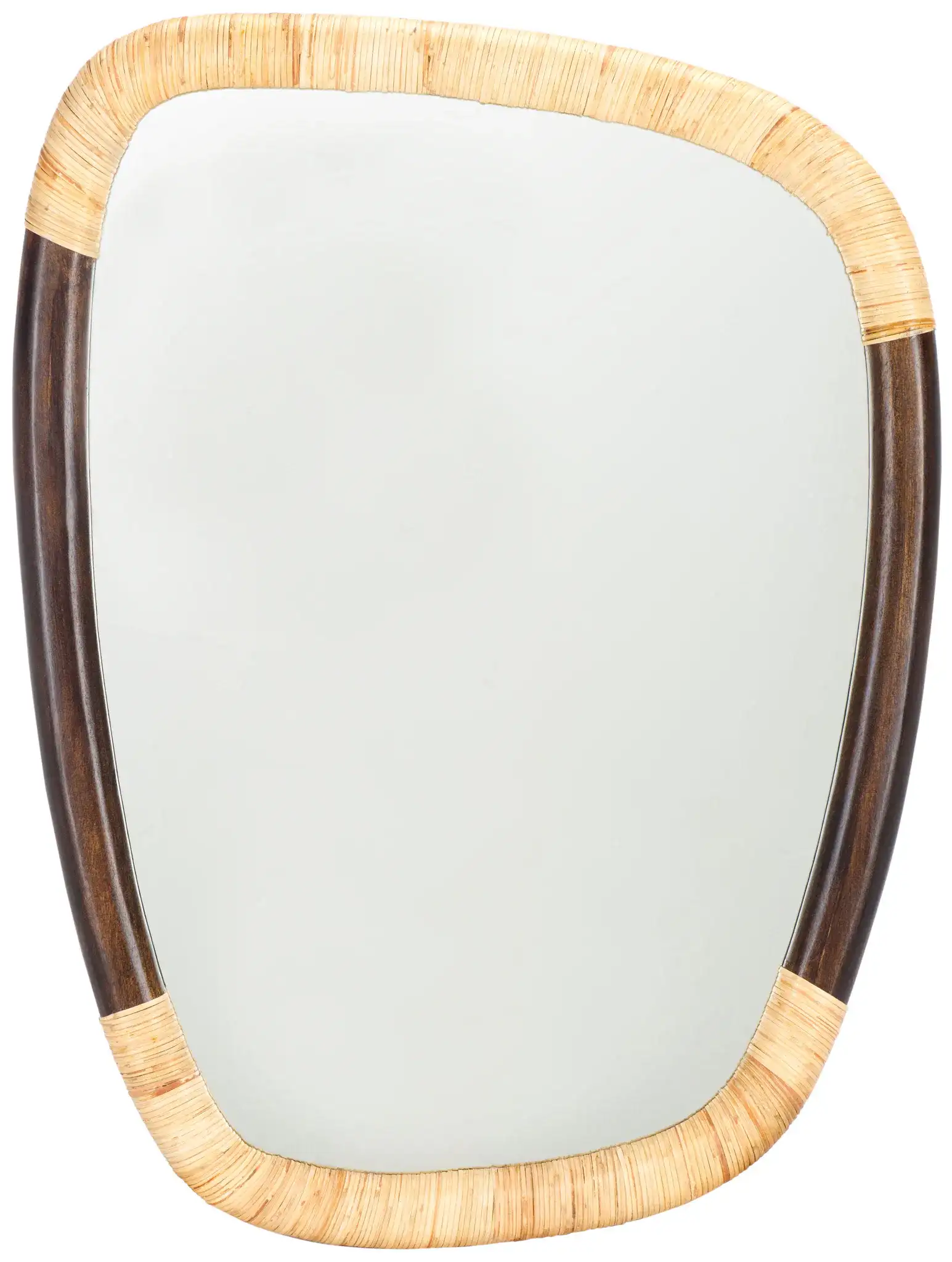 Rupa Mirror in Natural / Brown