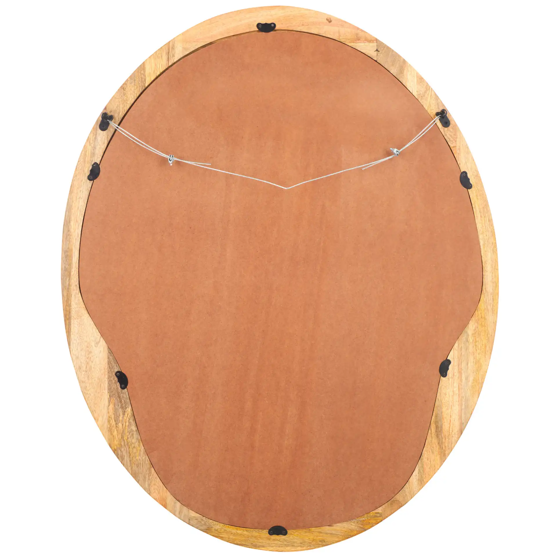 Paz 32-Inch Mirror in Natural, detail view