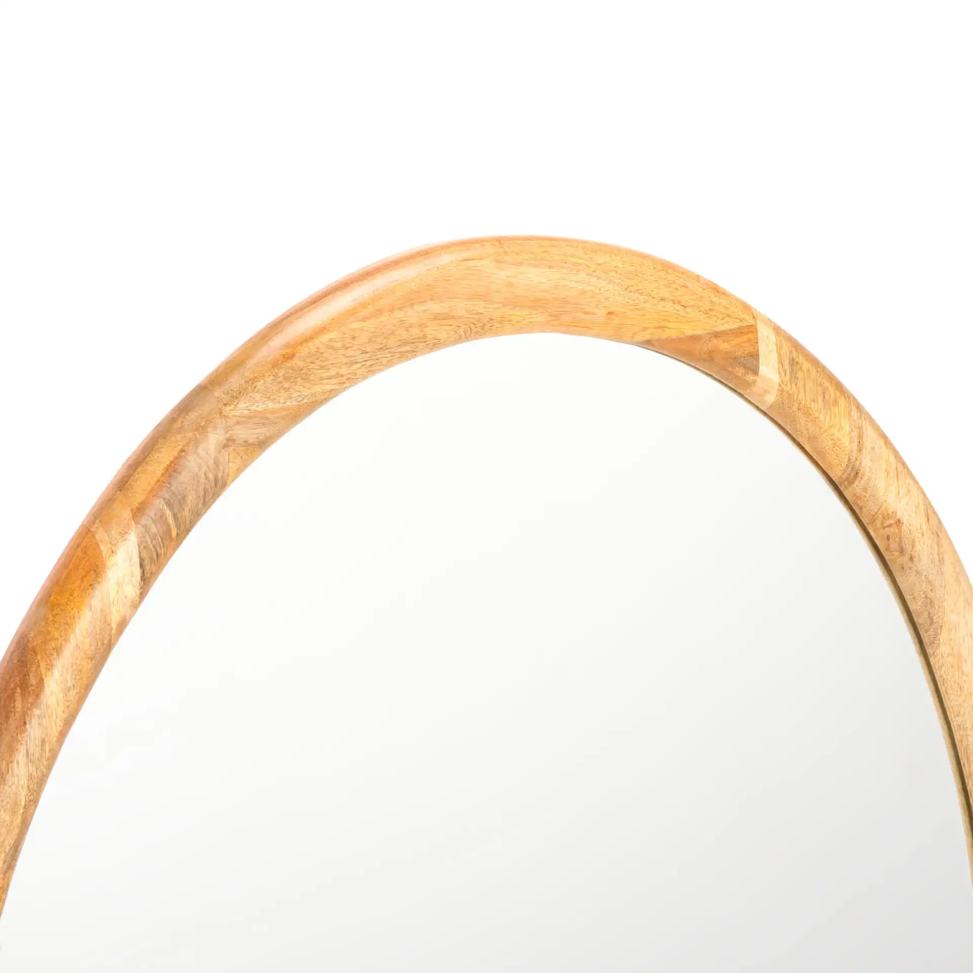 Paz 32-Inch Mirror in Natural in a styled room