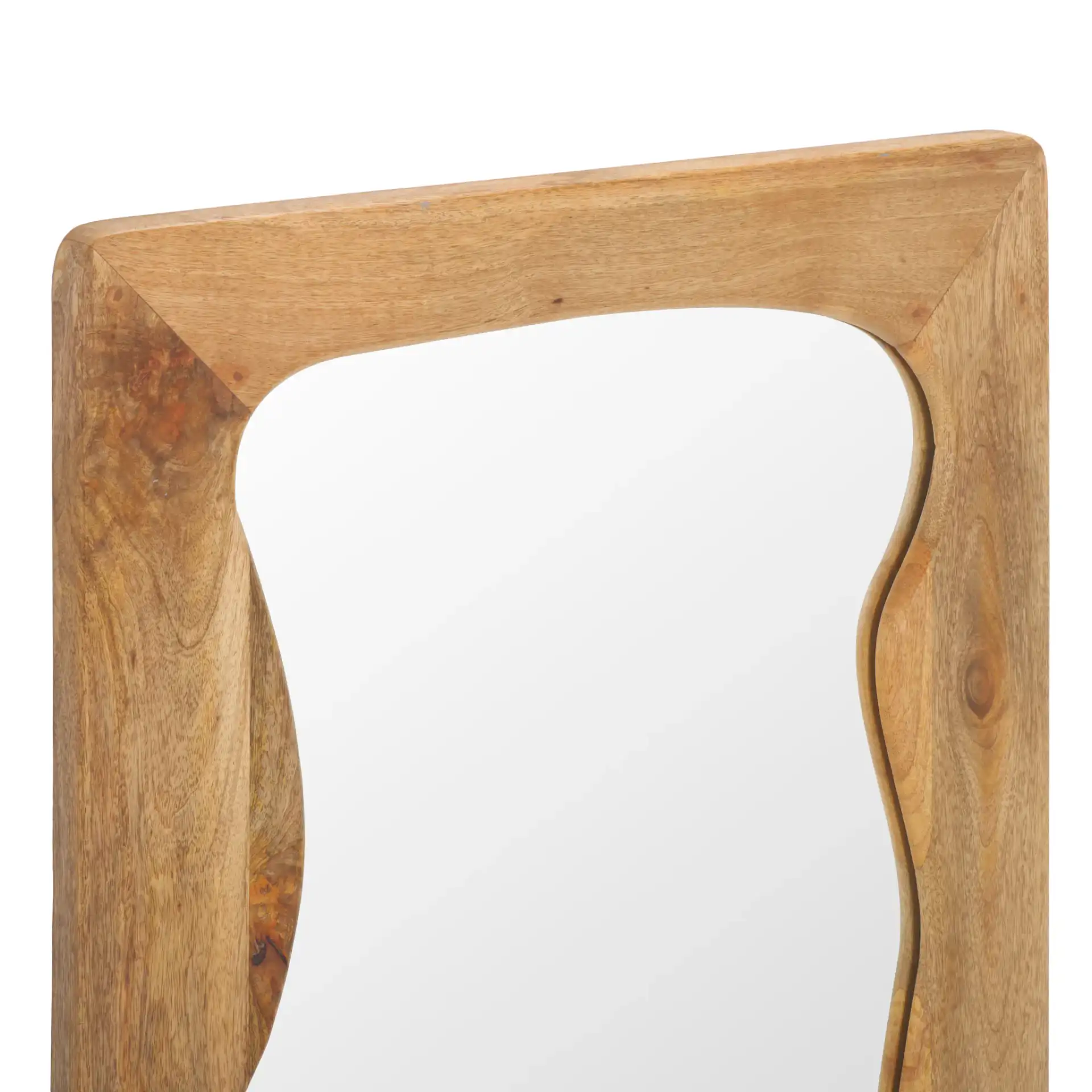 Melody 24-Inch Mirror in Natural in a styled room