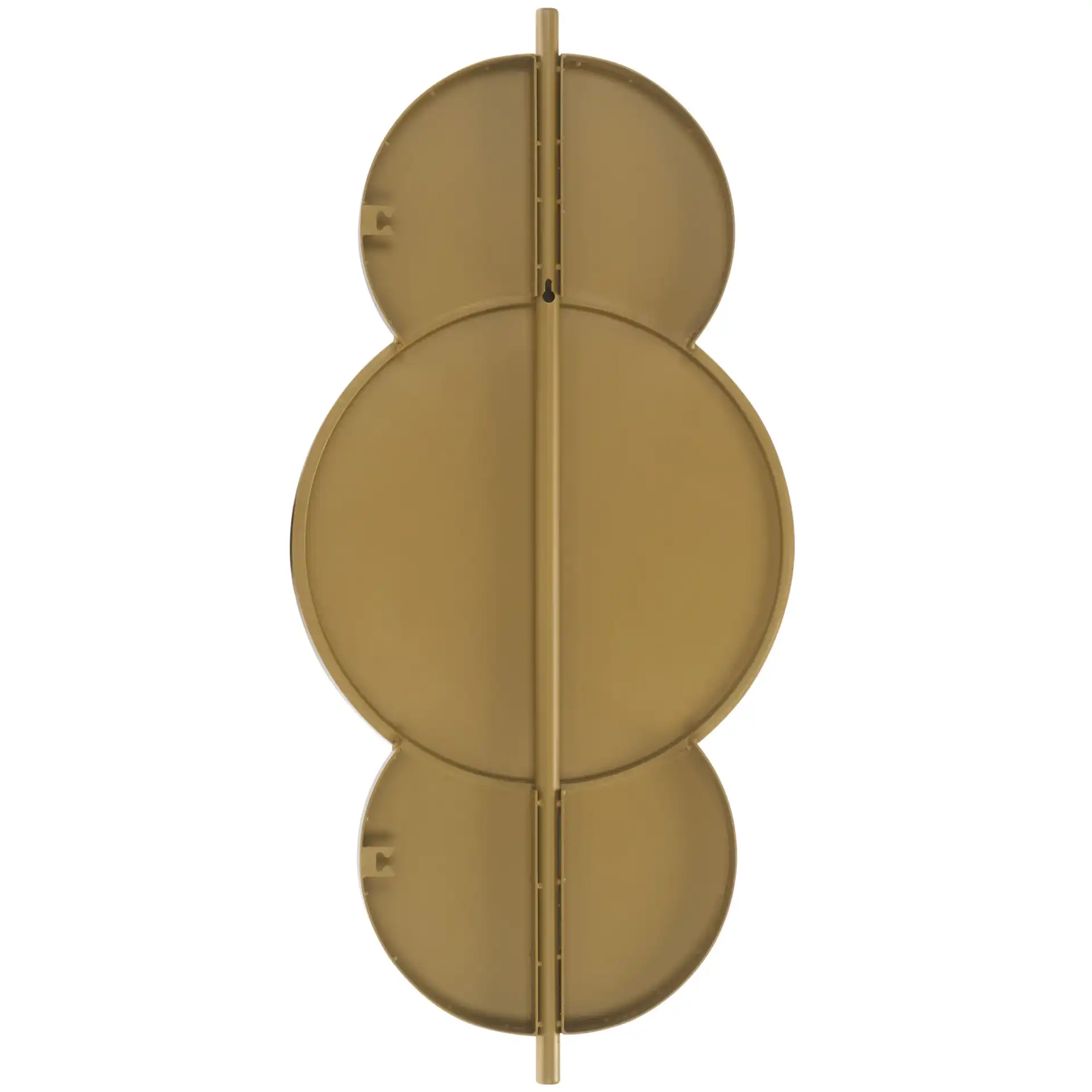Syrus 16.5-Inch Mirror in Gold / Black, detail view