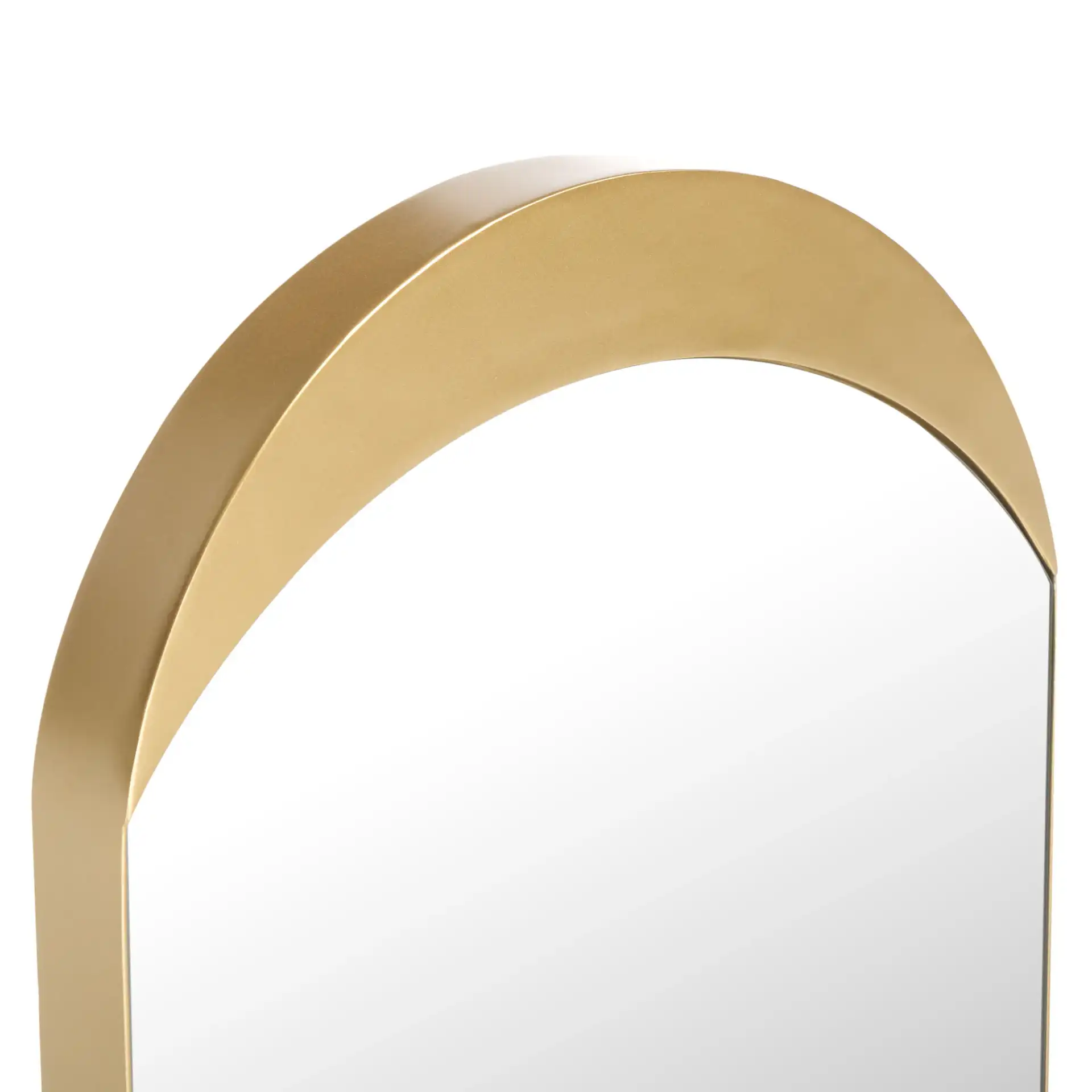 Wessley 18.25" Mirror in Gold in a styled room