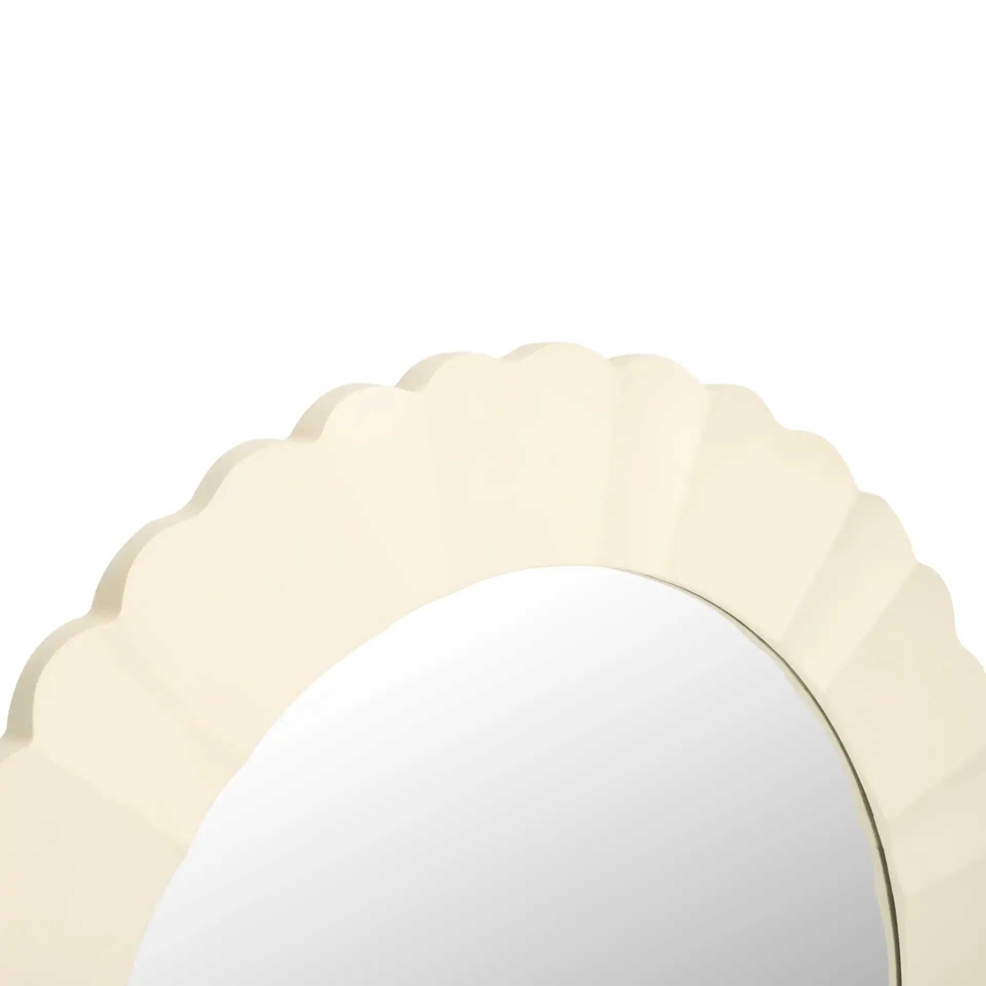 Nooa 36" Mirror in White in a styled room