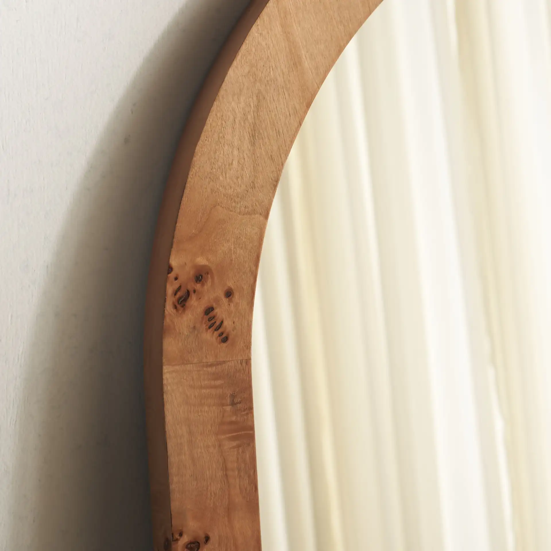 Kuo 26-Inch Mirror in Natural / Light Natural in a styled room
