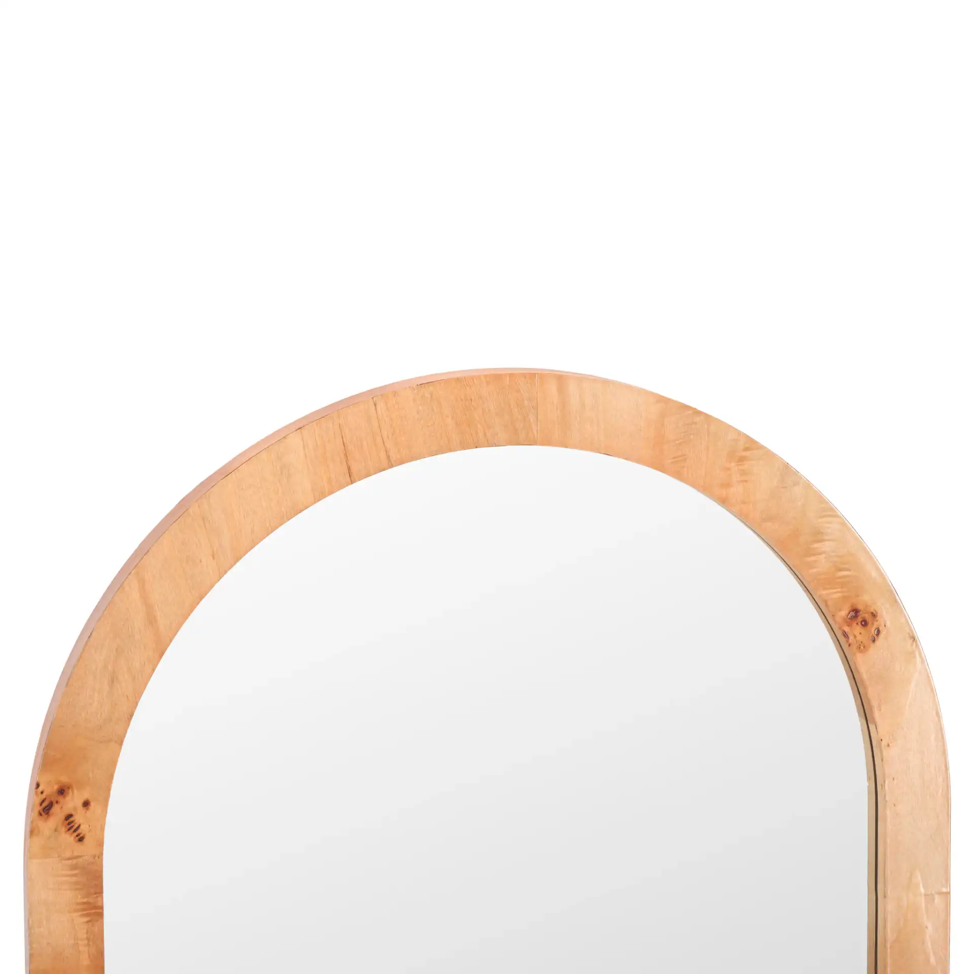 Kuo 26-Inch Mirror in Natural / Light Natural in a styled room