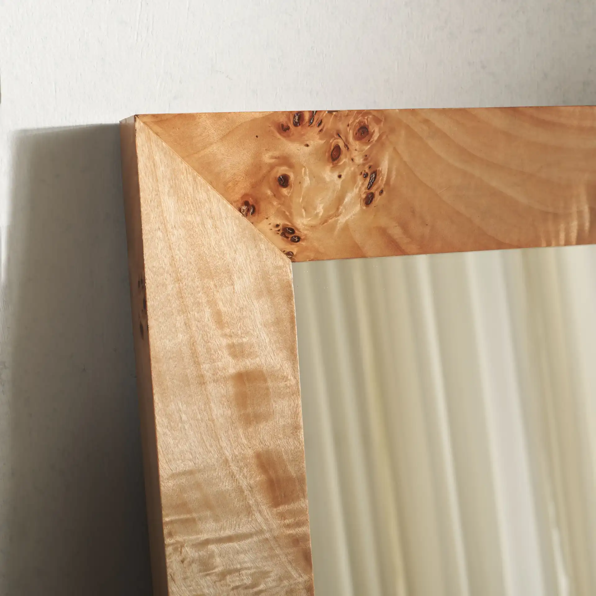 Ava 30-Inch Mirror in Natural / Light Natural in a styled room