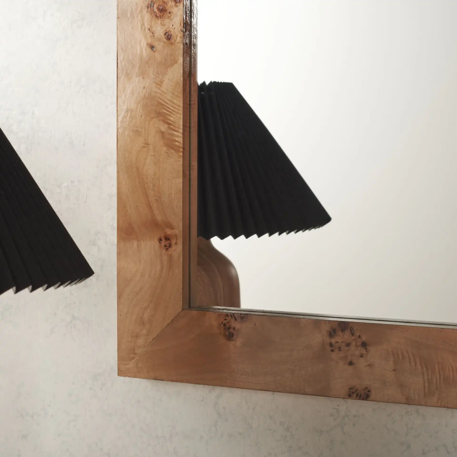 Anthea 23.7-Inch Mirror in Natural / Light Natural in a styled room