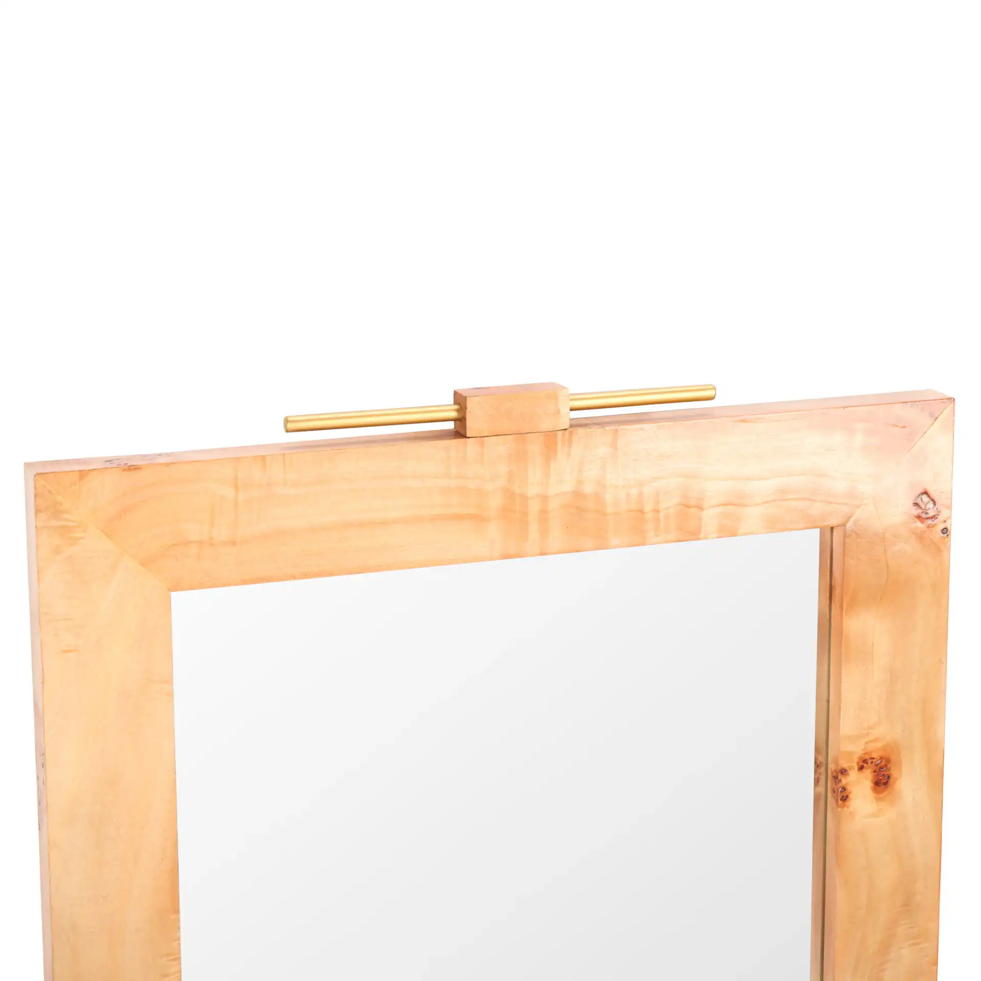 Anthea 23.7-Inch Mirror in Natural / Light Natural in a styled room