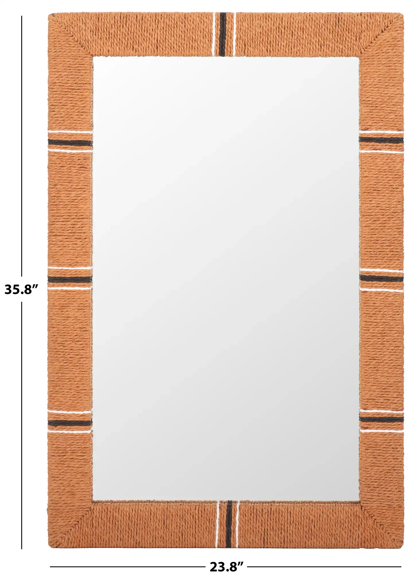 Sarla Mirror in Natural, detail view