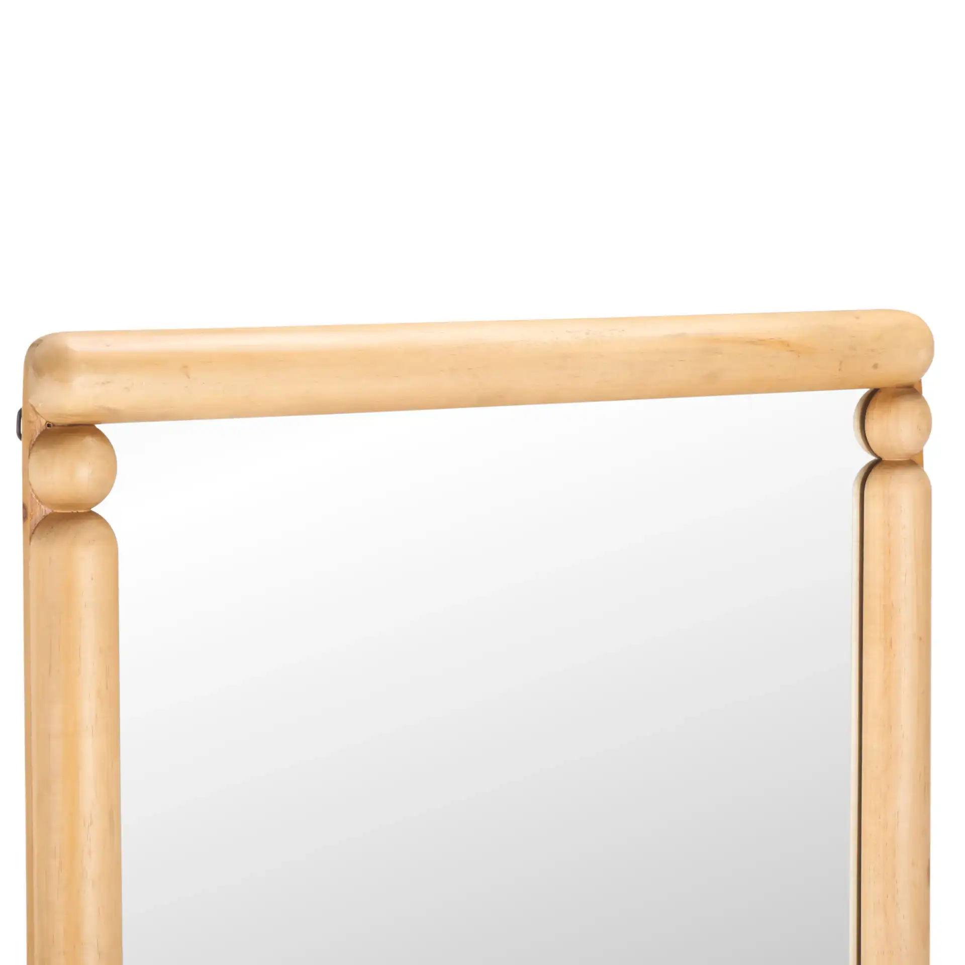Mariana 24-Inch Mirror in Beige in a styled room