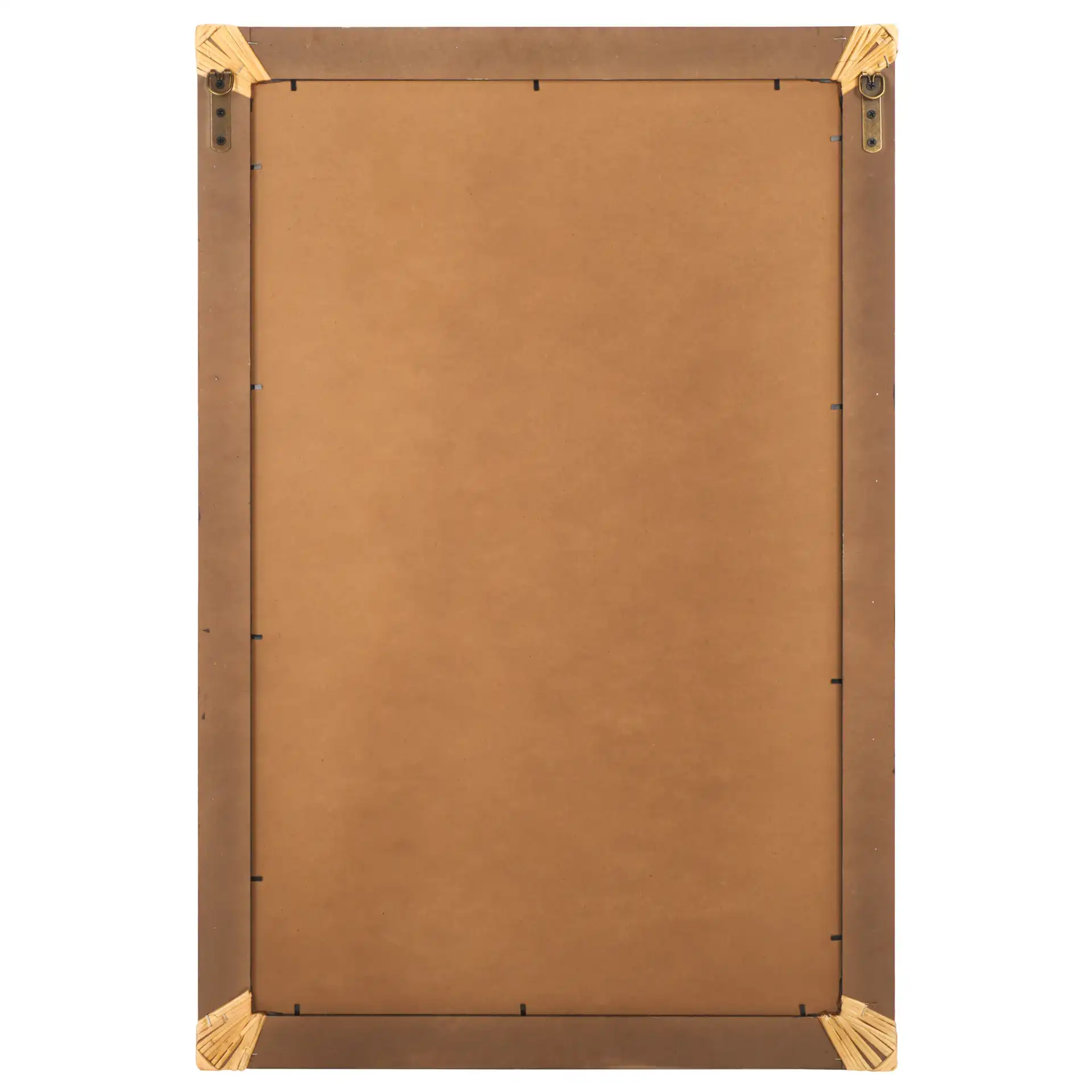 Bindie 24-Inch Mirror in Natural / Black, detail view