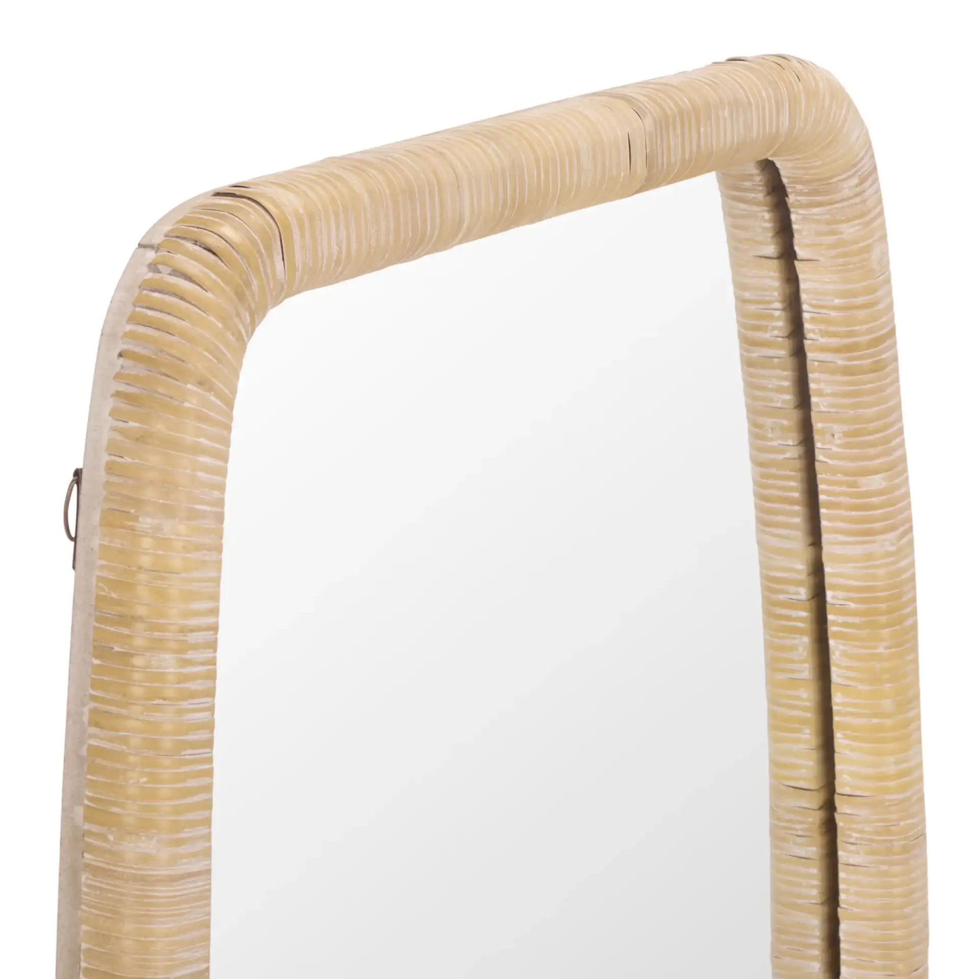 Lani Wall Mirror in Natural in a styled room
