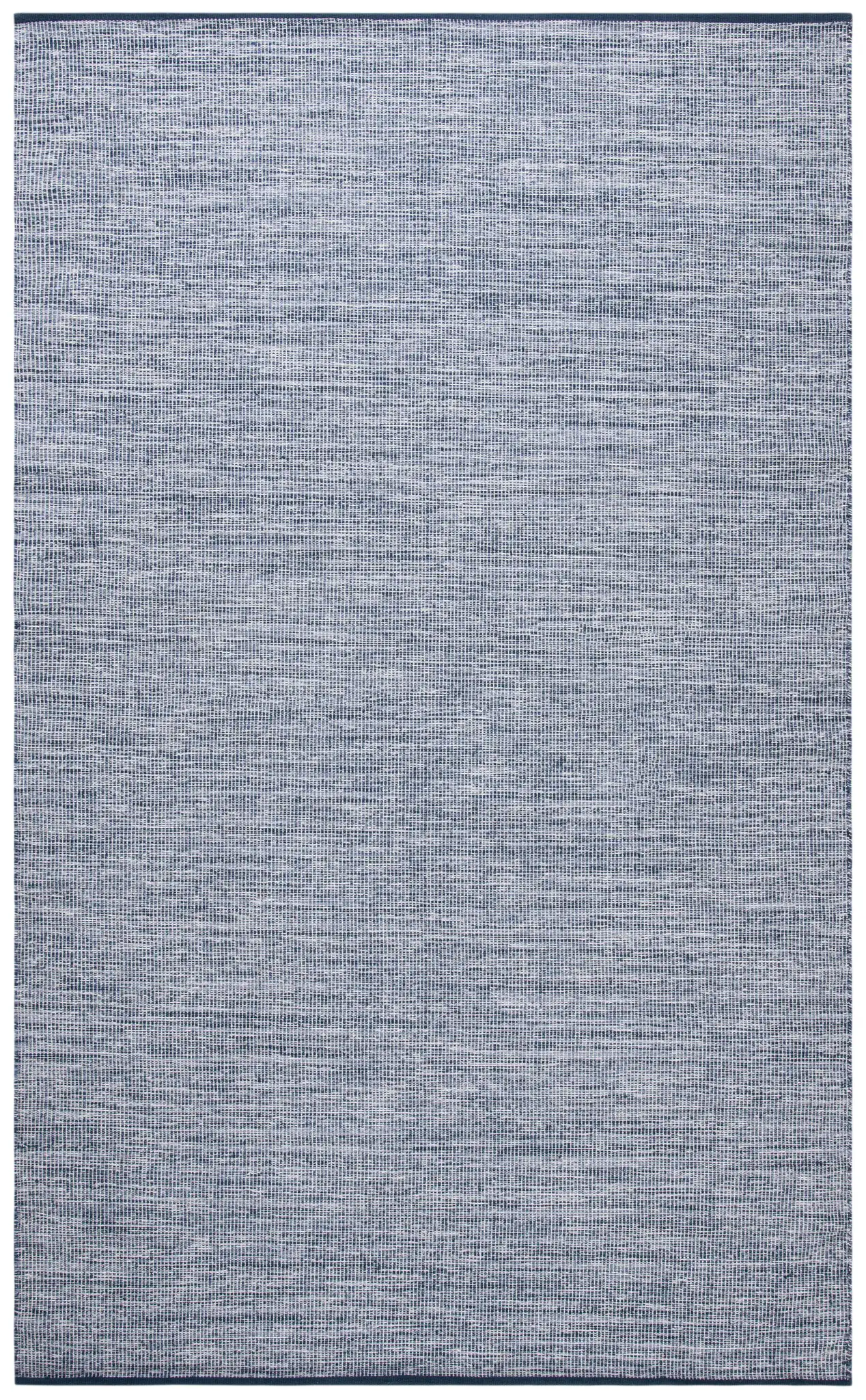 Montauk Solid Flatweave Cotton Rug in Navy / Blue