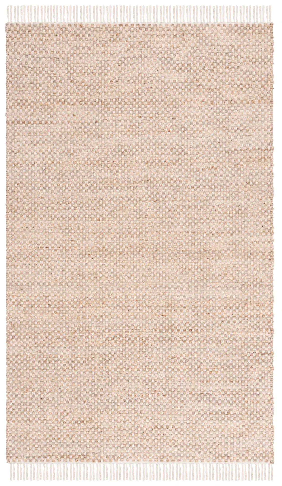 Montauk Checkered Hand-Loomed Rug in Natural / Yellow