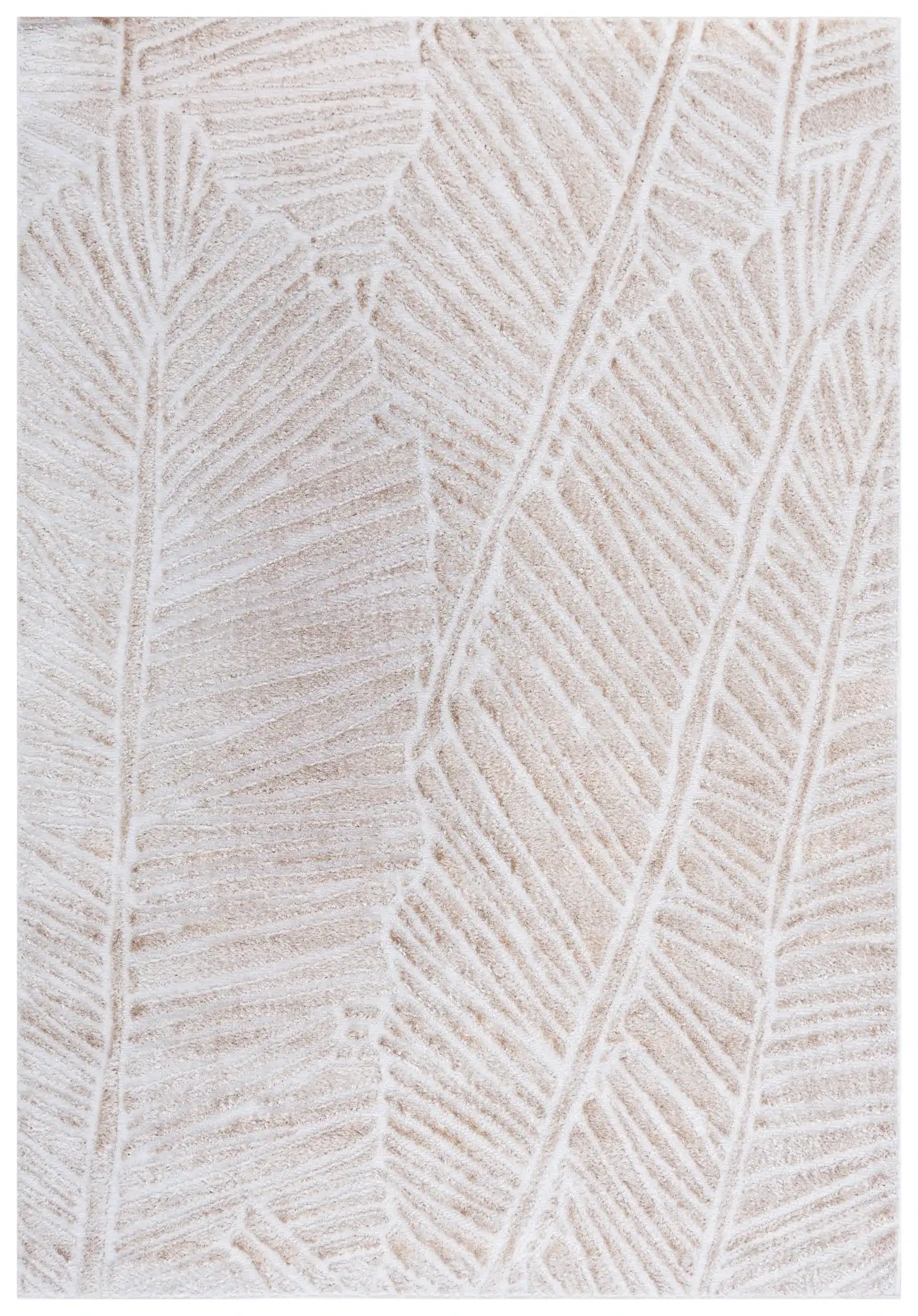 Maya Palm Leaf Rug in Ivory