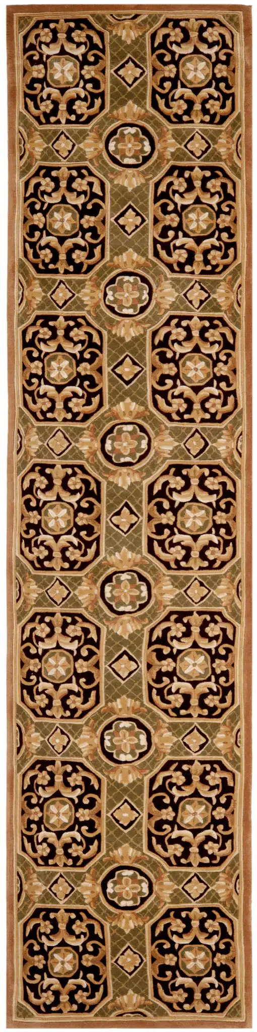 Naples Floral Tile Hand-Tufted Wool Rug in Multicolor