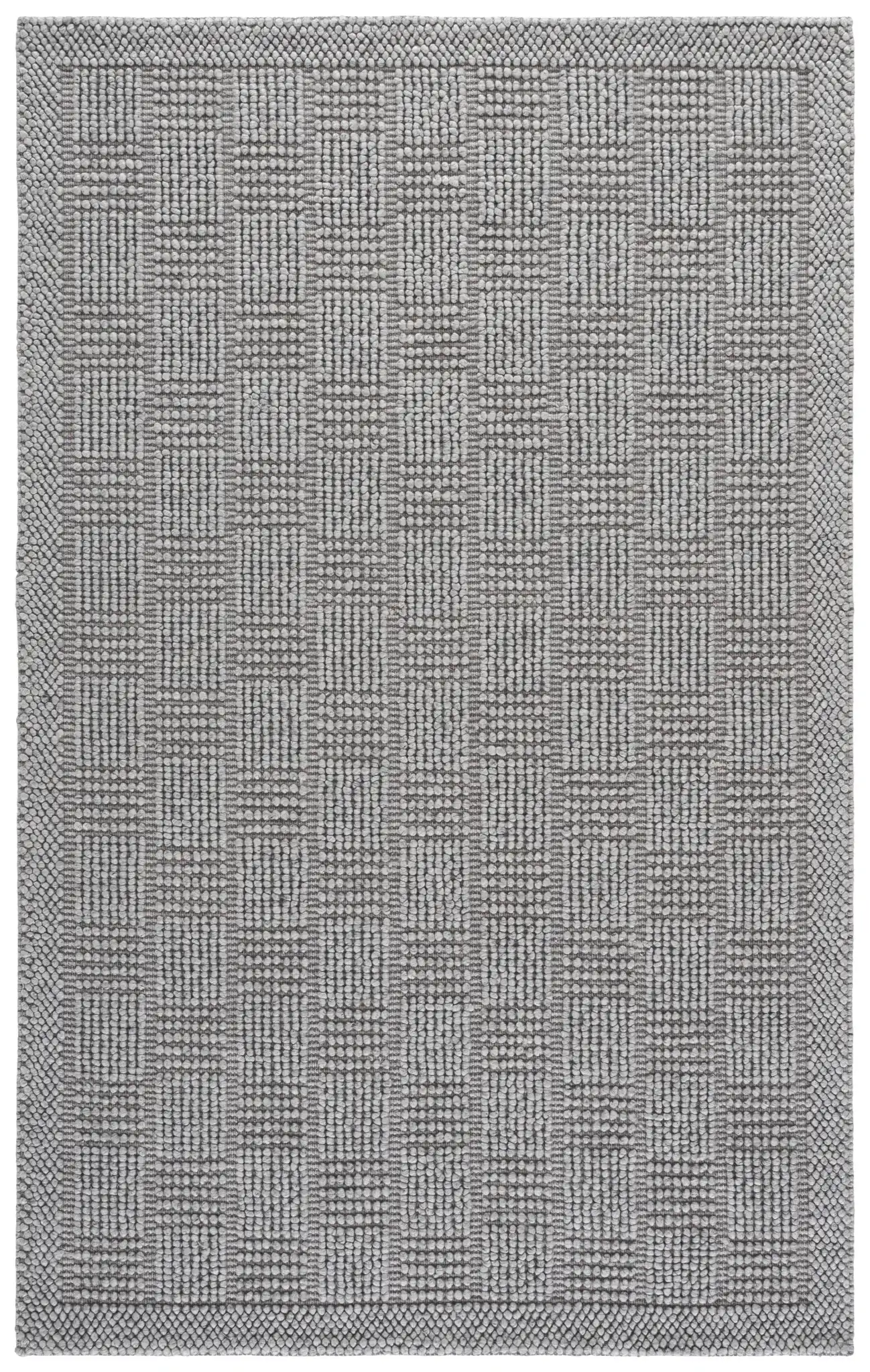 Natura Basketweave Hand-Woven Rug in Gray
