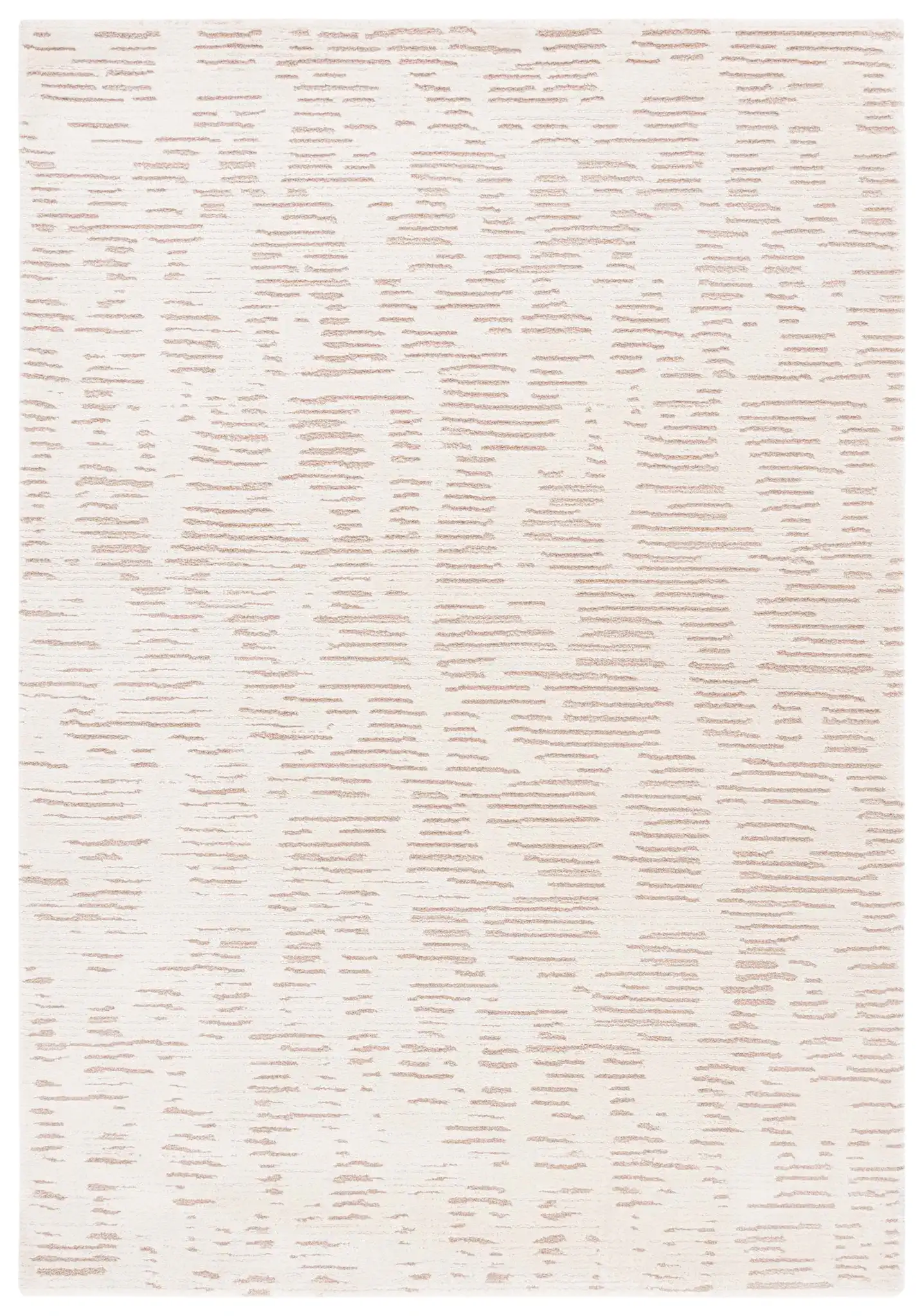 Neptune Dashed Stripe Rug in Ivory / Beige