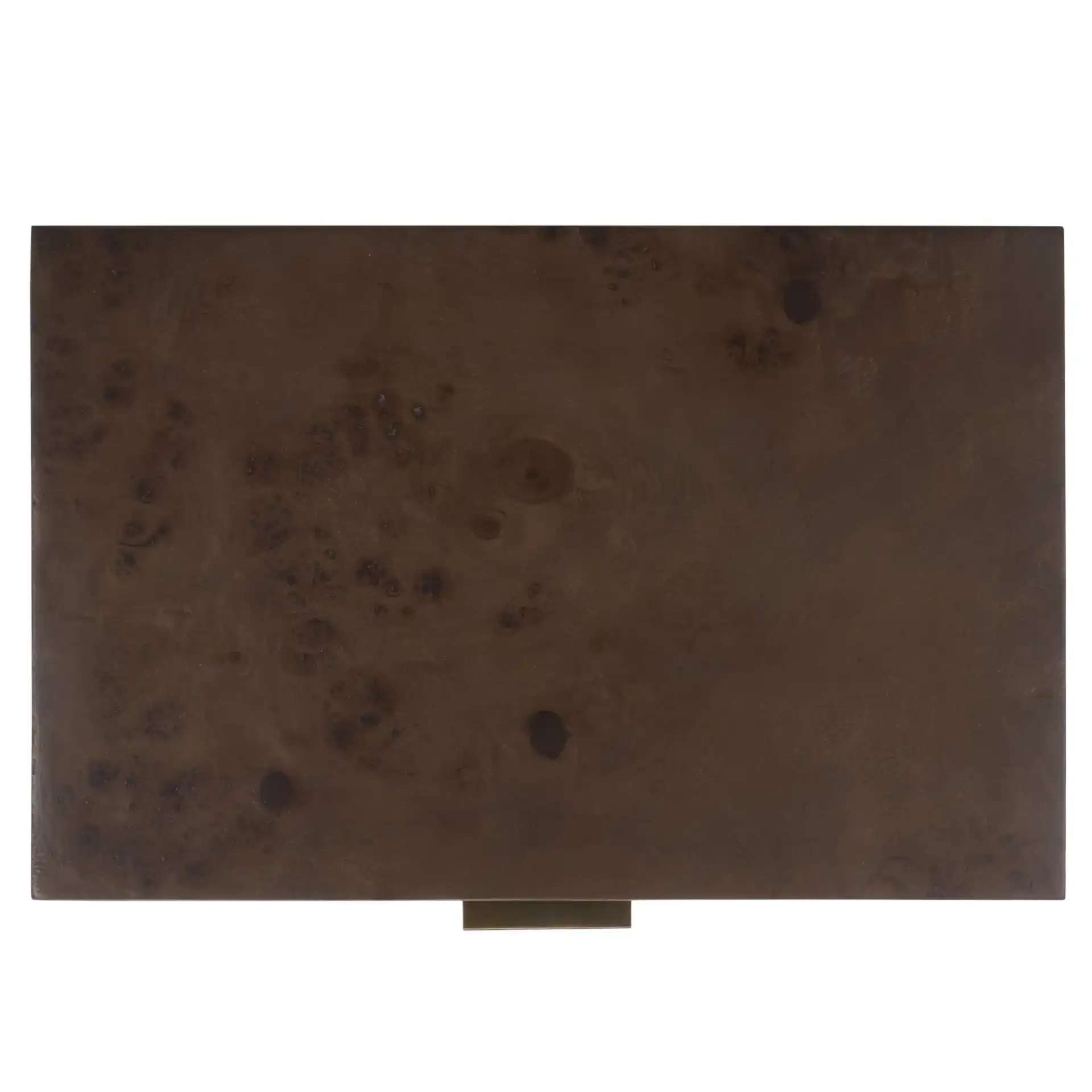 Lavana Two-Drawer Nightstand in Dark Oak, detail view