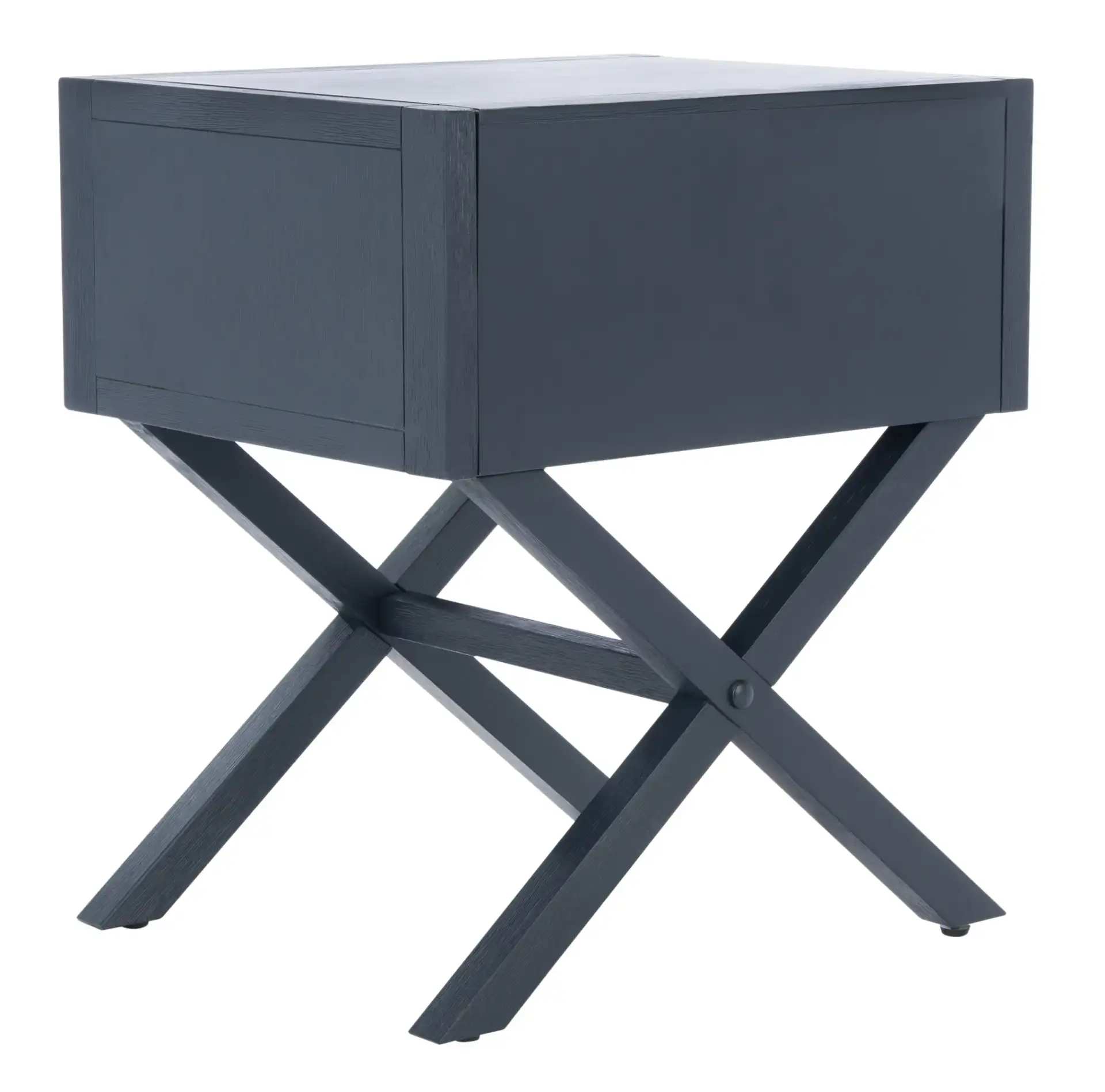 Sadie 1 Drawer Nightstand in Navy Blue, detail view