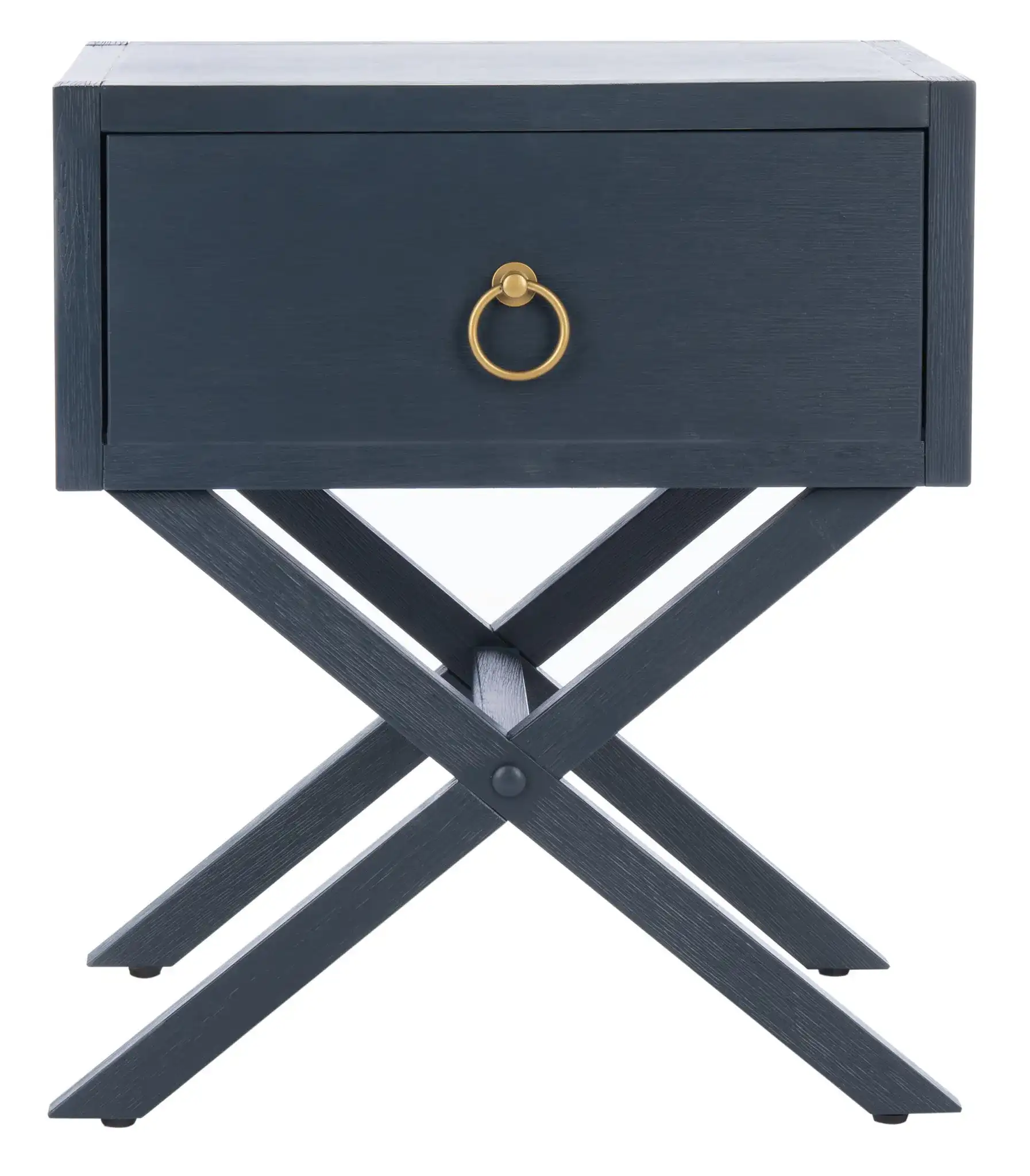 Sadie 1 Drawer Nightstand in Navy Blue