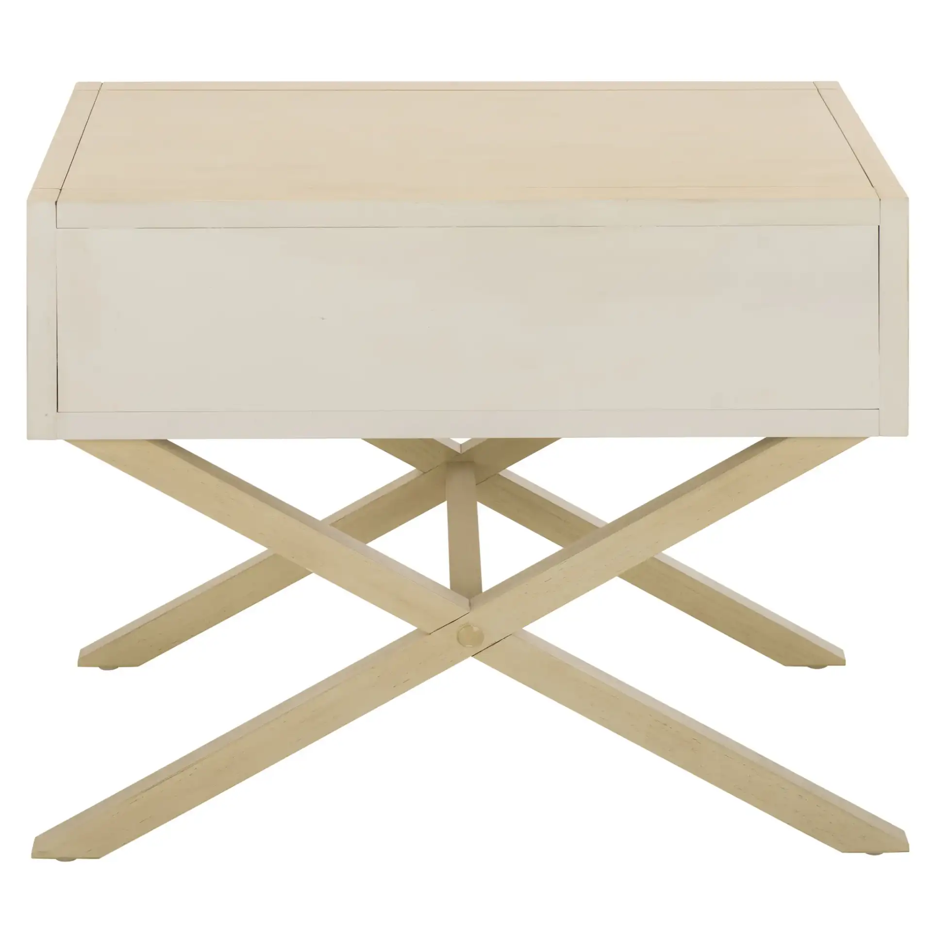 Large Sadie One-Drawer Nightstand in Antique White, detail view