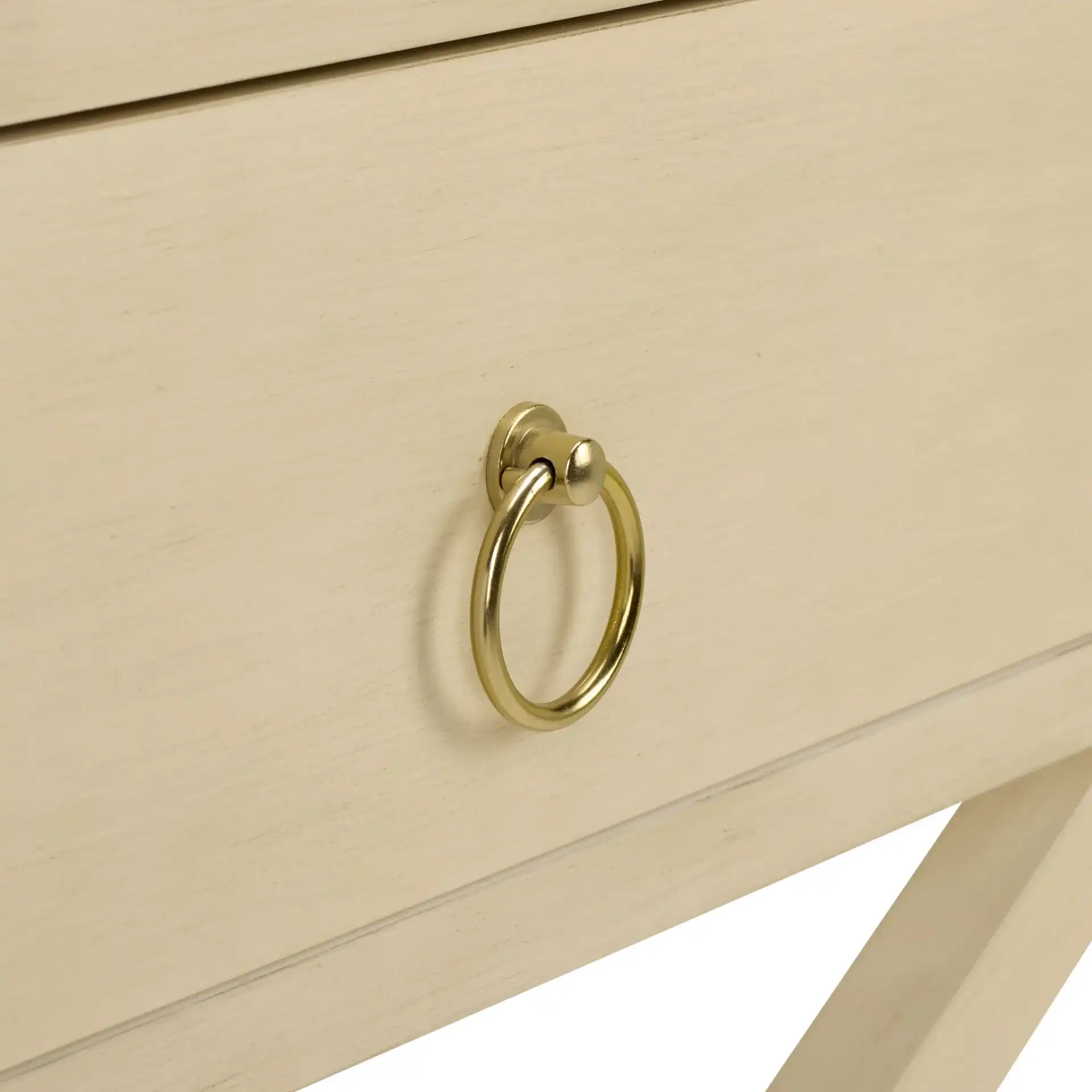 Large Sadie One-Drawer Nightstand in Antique White in a styled room