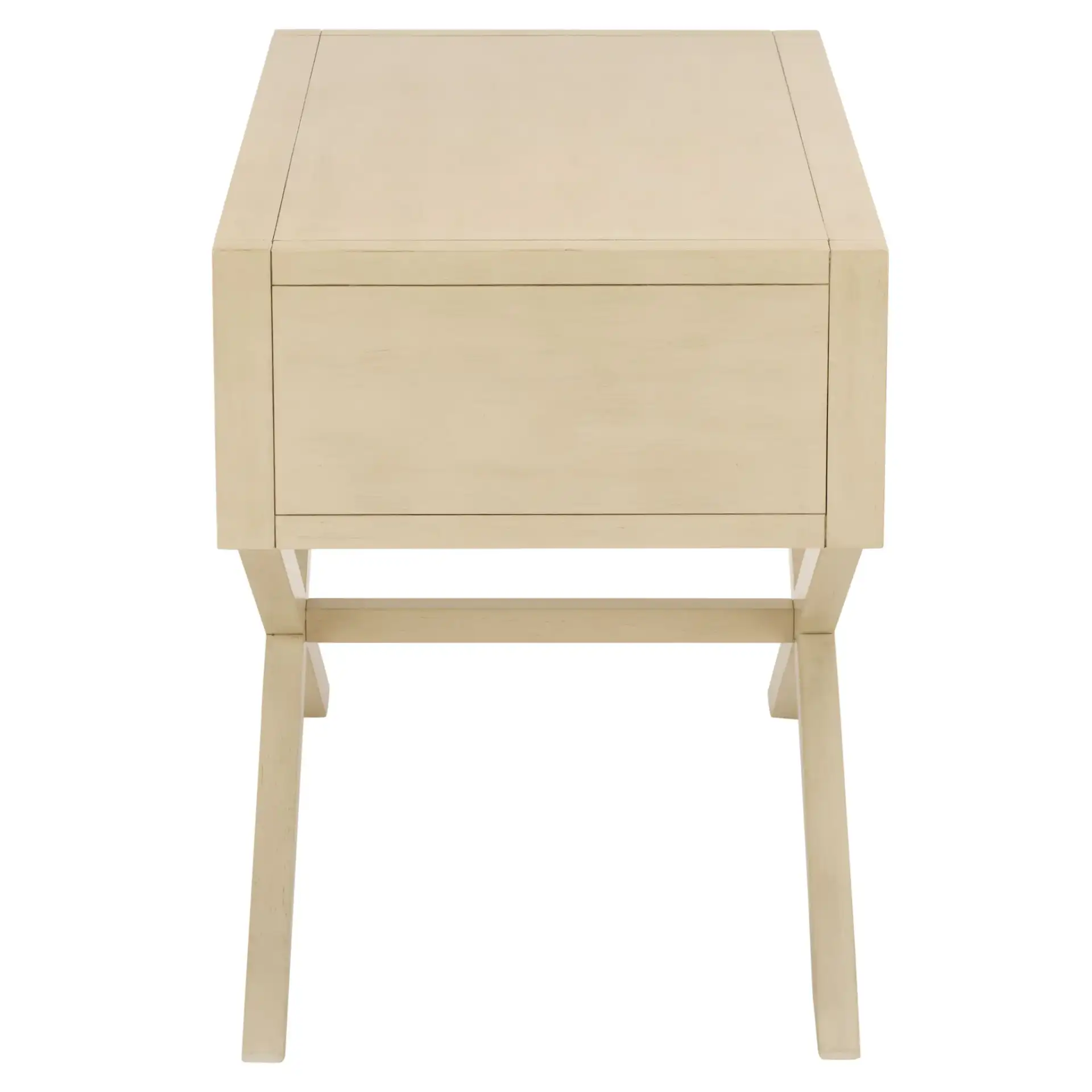 Large Sadie One-Drawer Nightstand in Antique White, detail view
