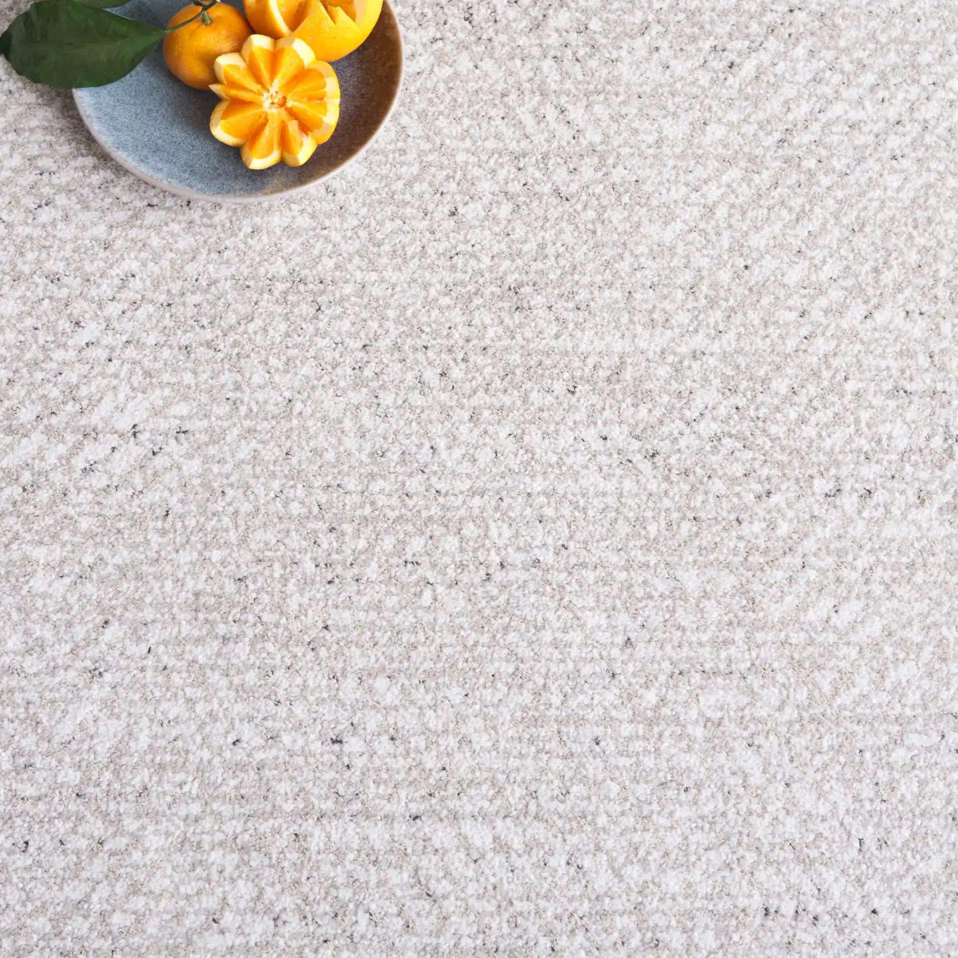 Northport Chevron Rug in Ivory / Beige in a styled room