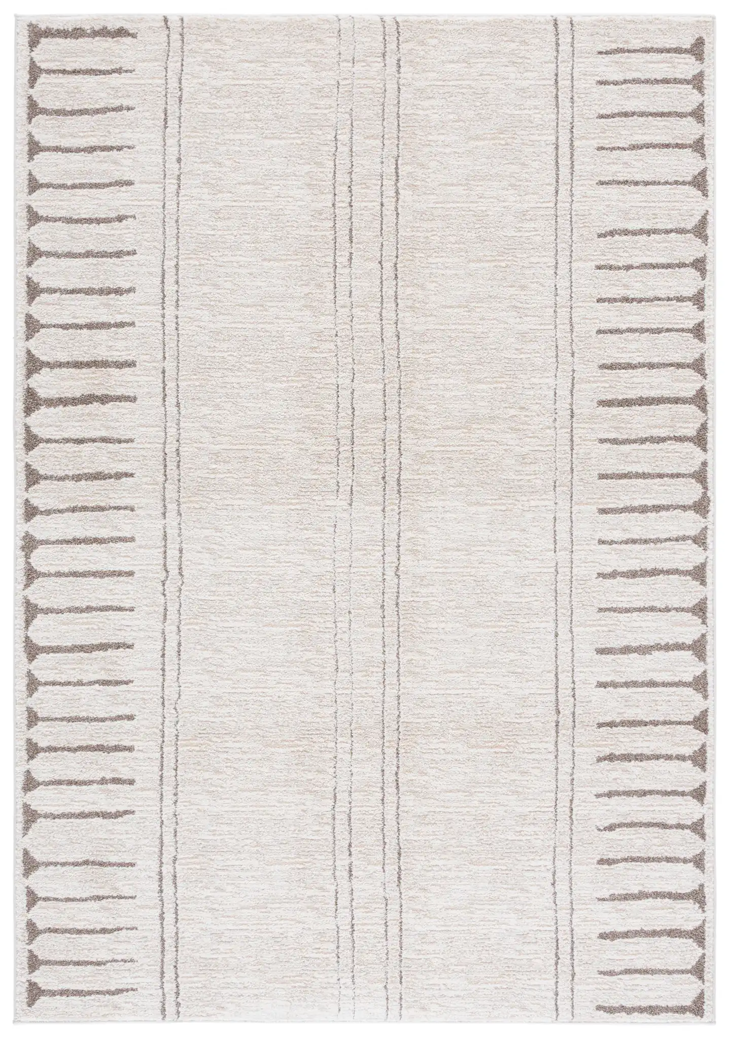 Northport Tribal Stripe Rug in Ivory / Beige
