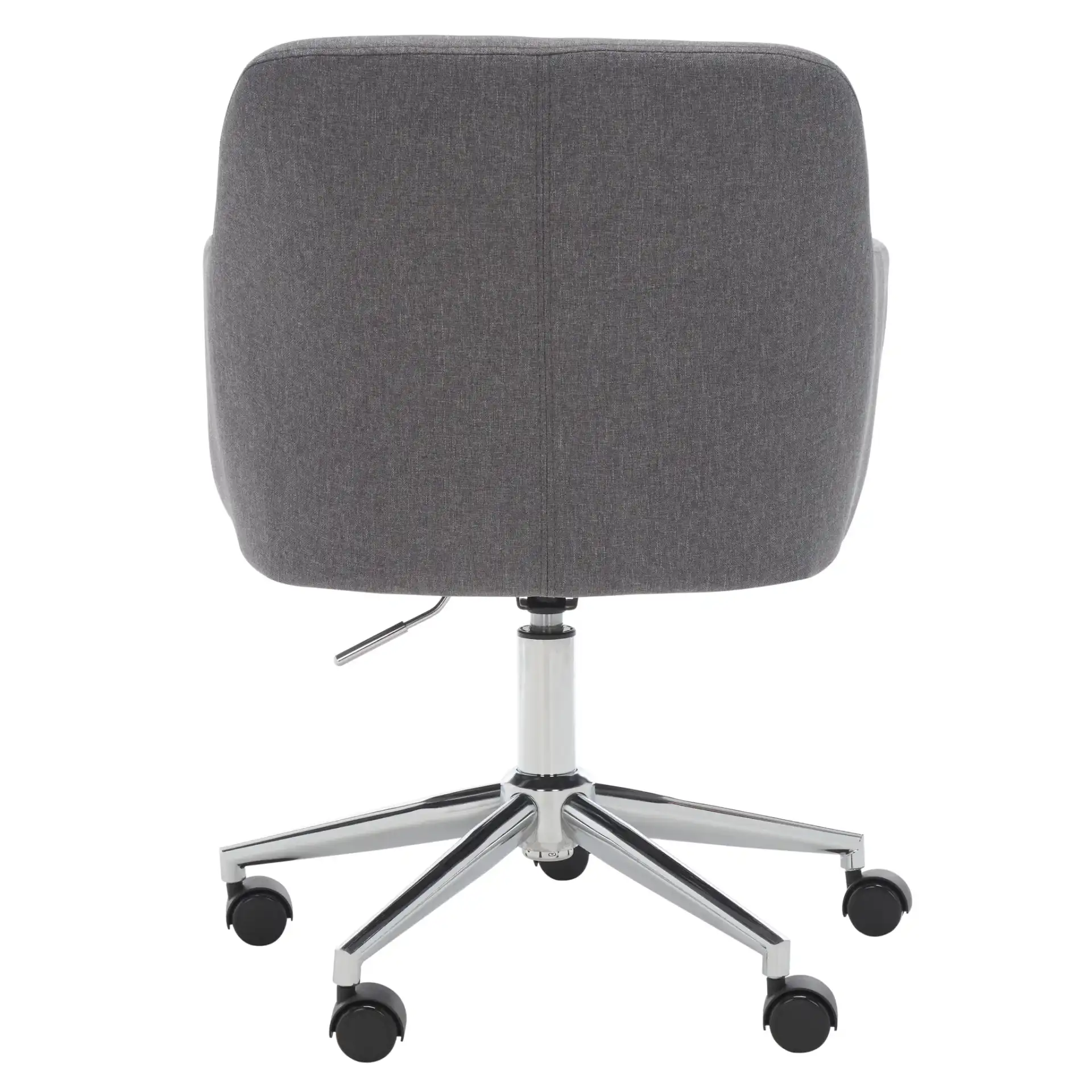Kains Swivel Office Chair in Gray / Chrome, detail view