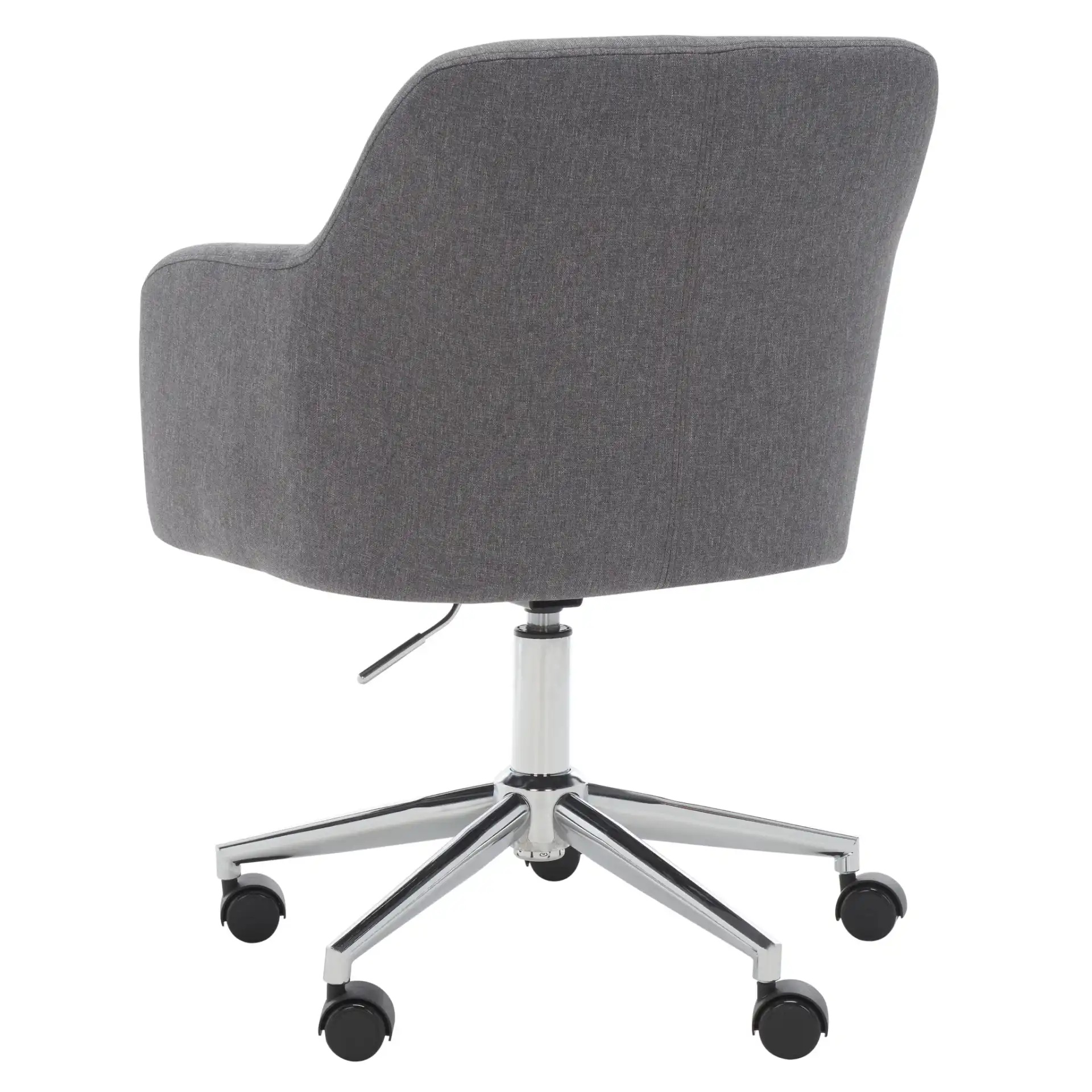 Kains Swivel Office Chair in Gray / Chrome, detail view